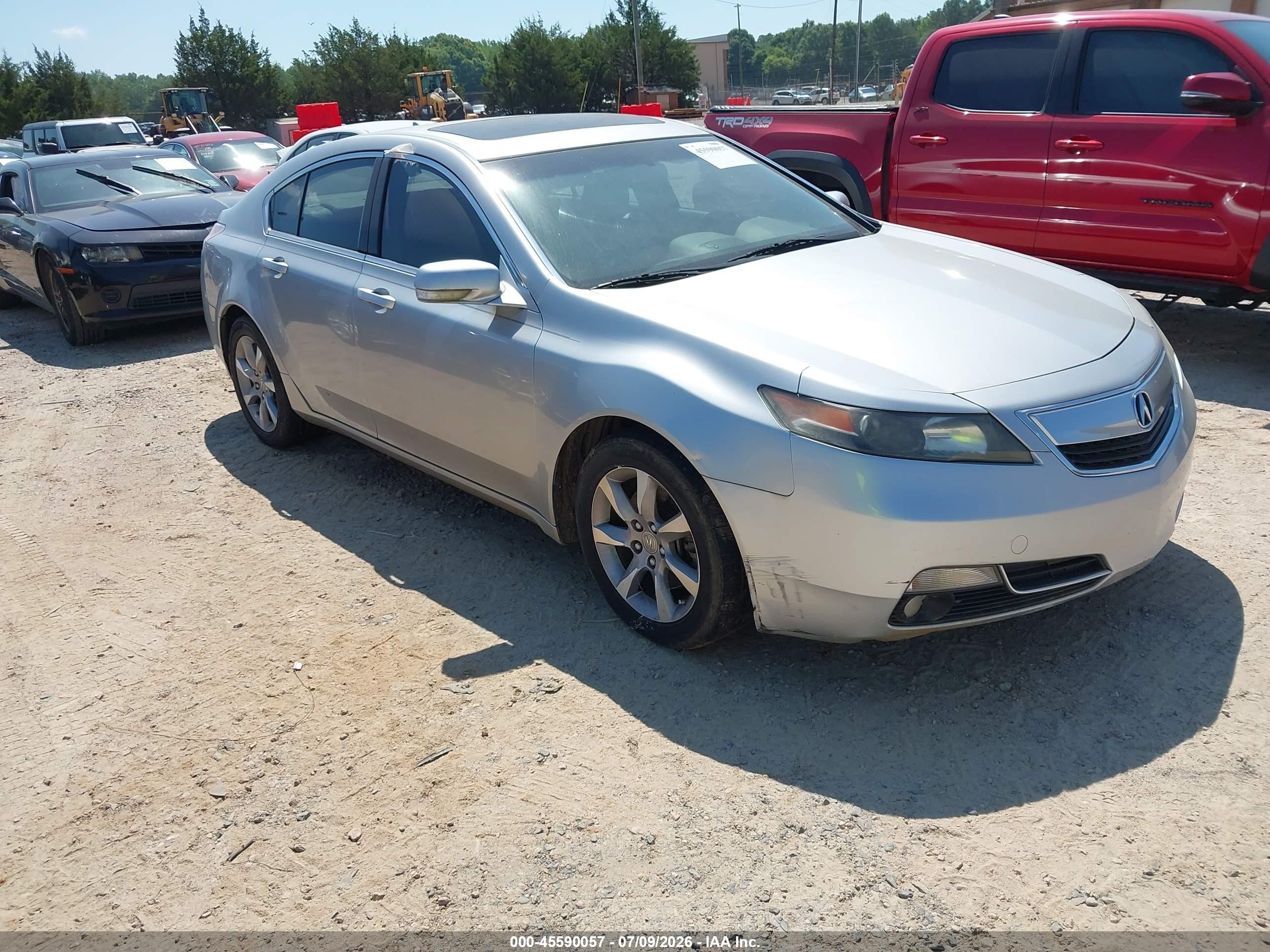 2012 Acura Tl 3.5 Silver vin: 19UUA8F22CA015976