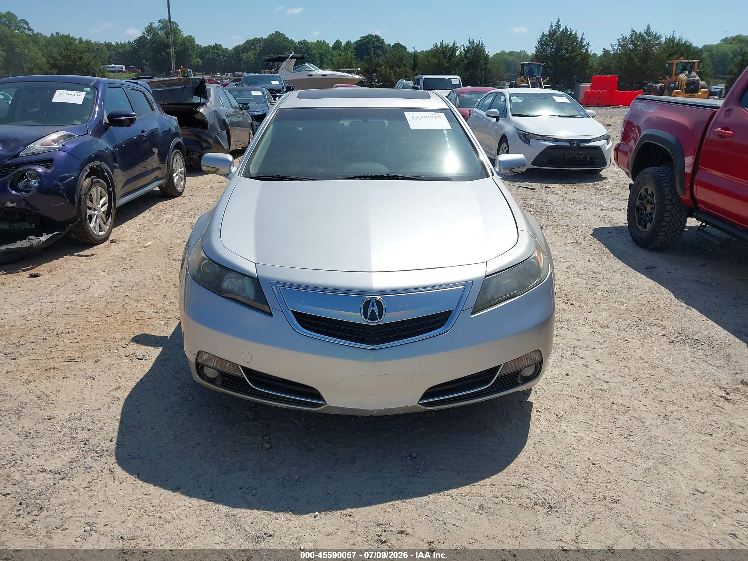 2012 Acura Tl 3.5 Silver vin: 19UUA8F22CA015976