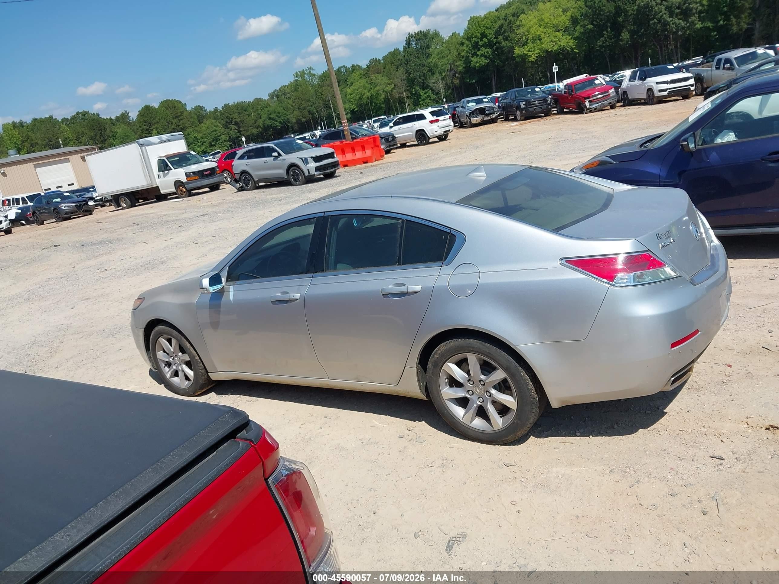 2012 Acura Tl 3.5 Silver vin: 19UUA8F22CA015976