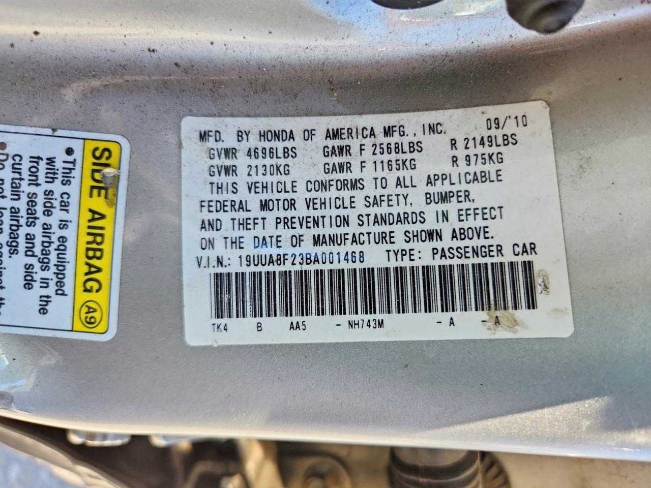 2011 Acura Tl Silver vin: 19UUA8F23BA001468