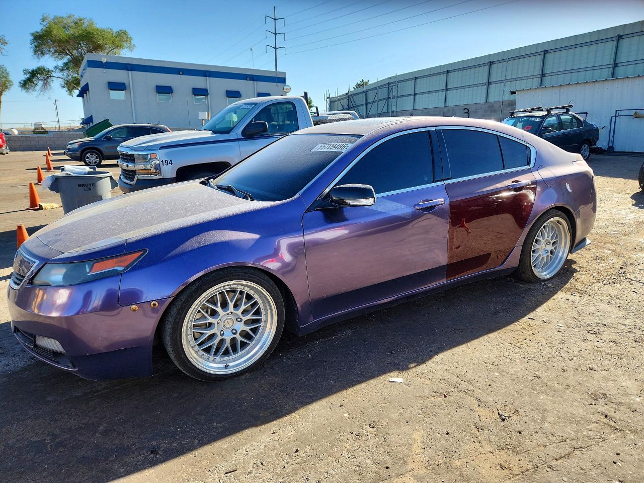 2012 Acura Tl Purple vin: 19UUA8F23CA002606