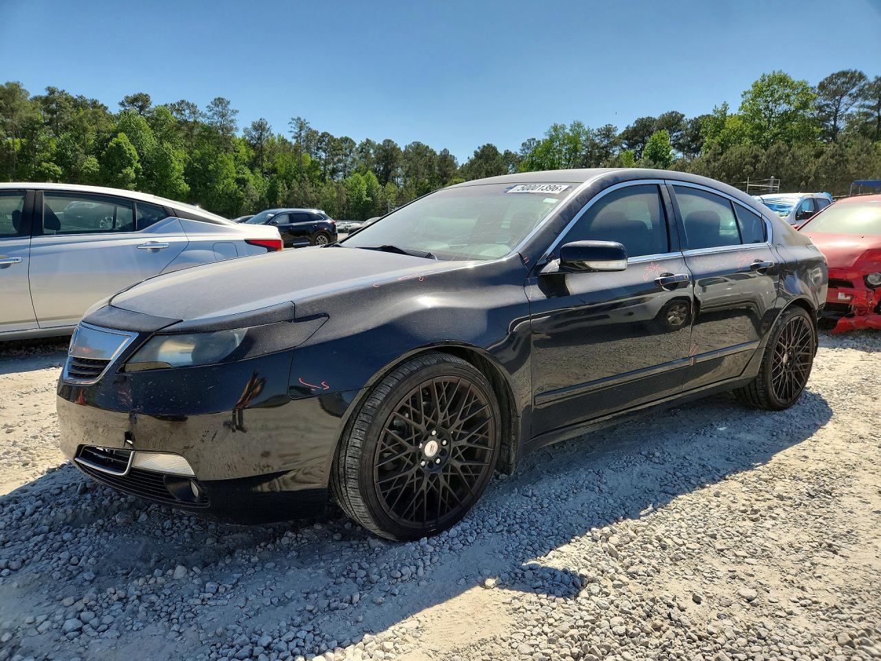 2012 Acura Tl Black vin: 19UUA8F23CA006462