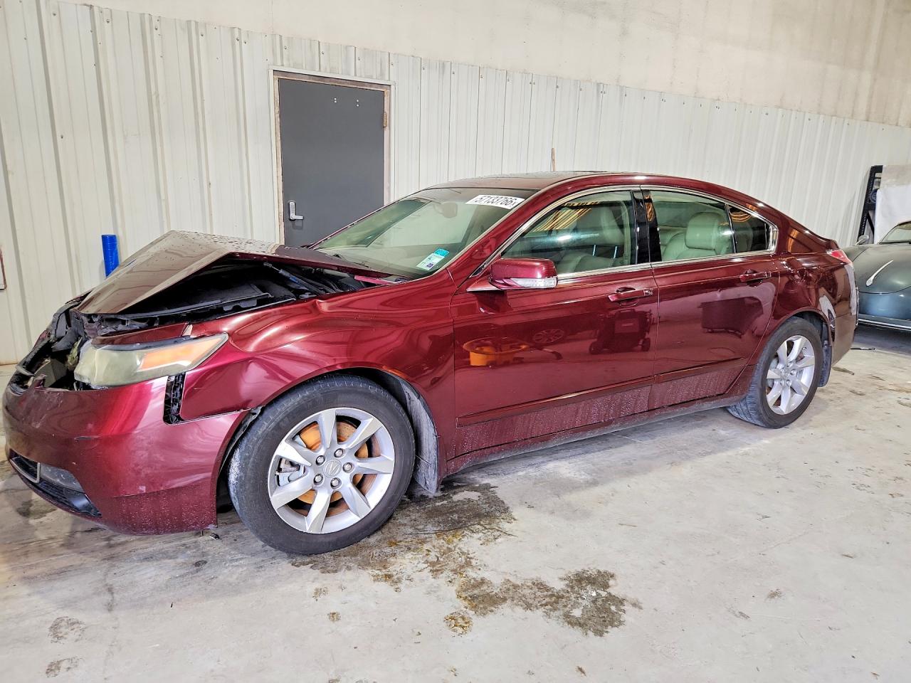 2012 Acura Tl Burgundy vin: 19UUA8F23CA016277