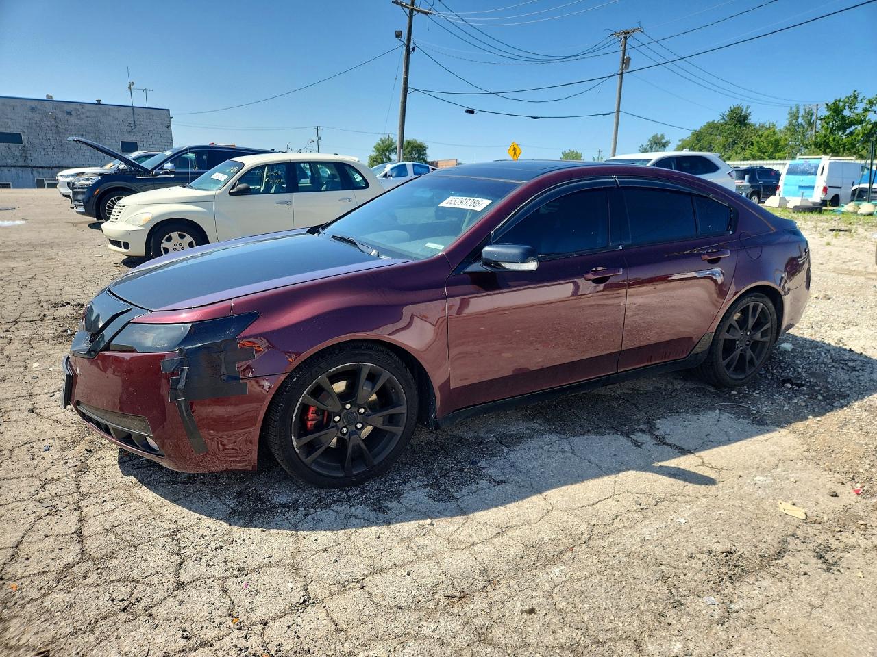 2012 Acura Tl Purple vin: 19UUA8F23CA030390