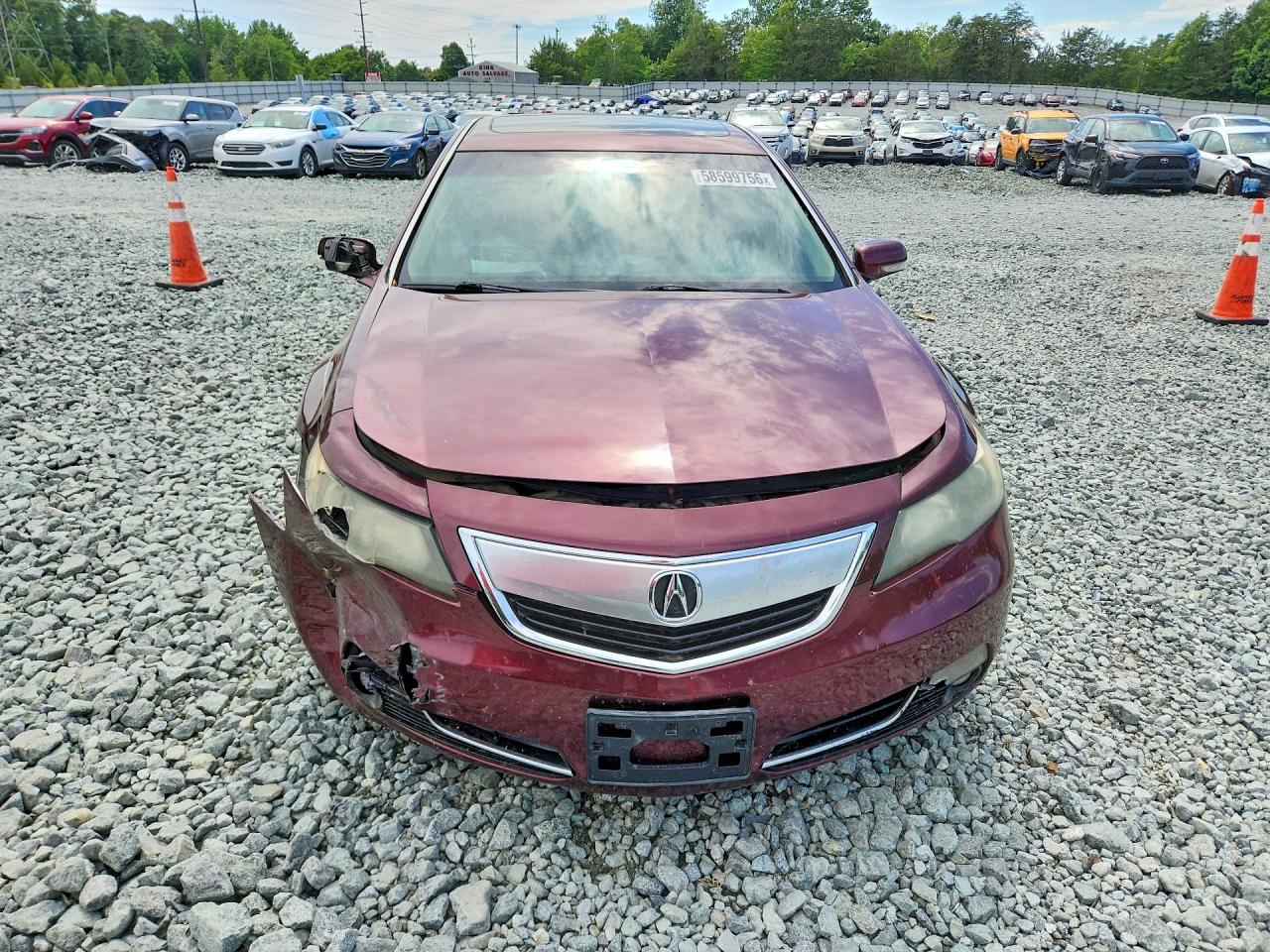 2013 Acura Tl Burgundy vin: 19UUA8F23DA001327