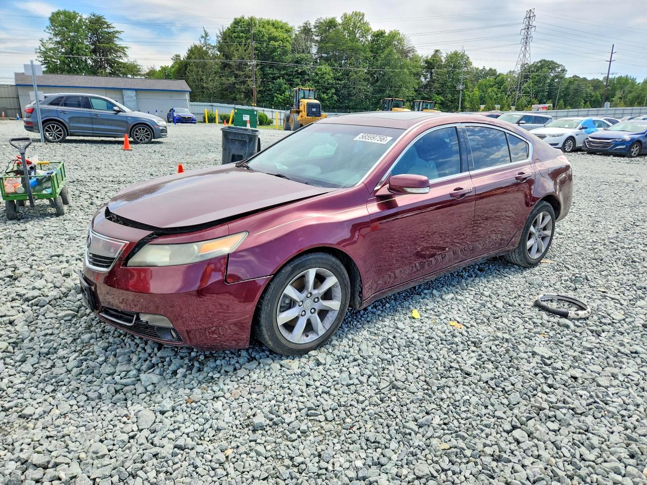 2013 Acura Tl Burgundy vin: 19UUA8F23DA001327
