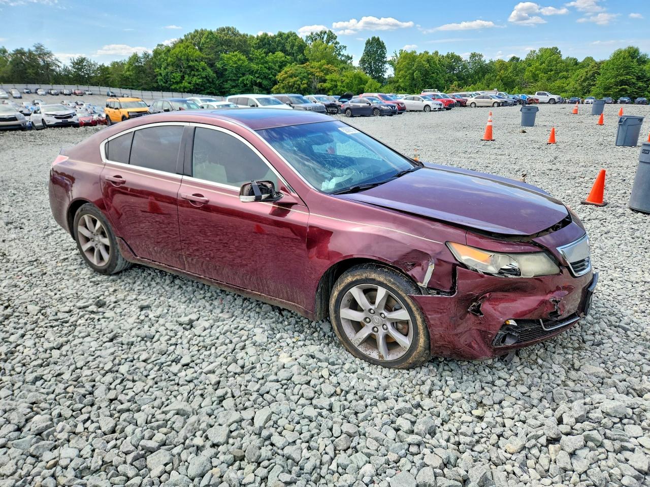2013 Acura Tl Burgundy vin: 19UUA8F23DA001327