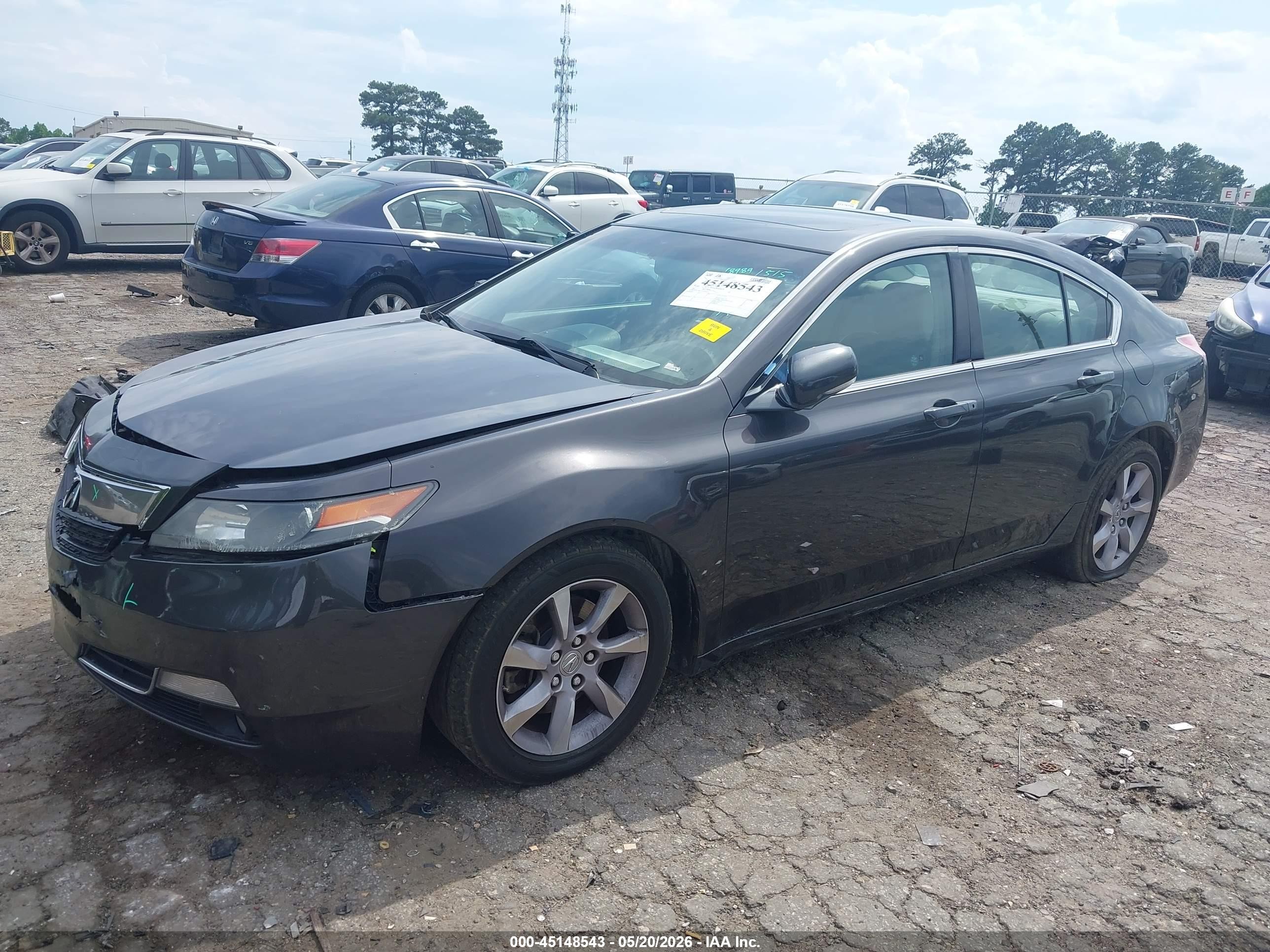 2013 Acura Tl 3.5 Gray vin: 19UUA8F23DA004227