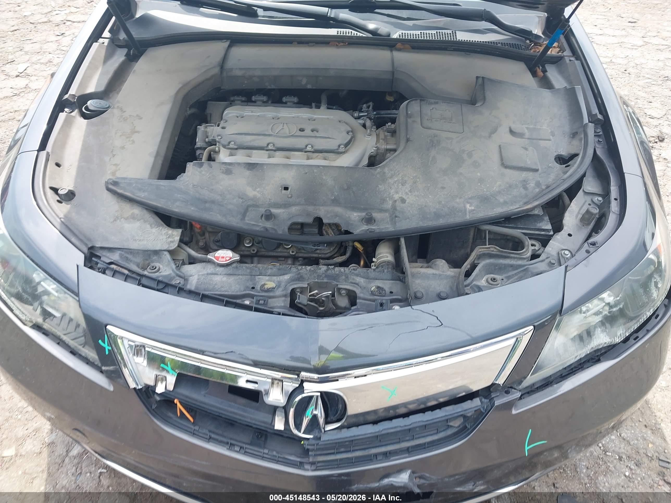 2013 Acura Tl 3.5 Gray vin: 19UUA8F23DA004227
