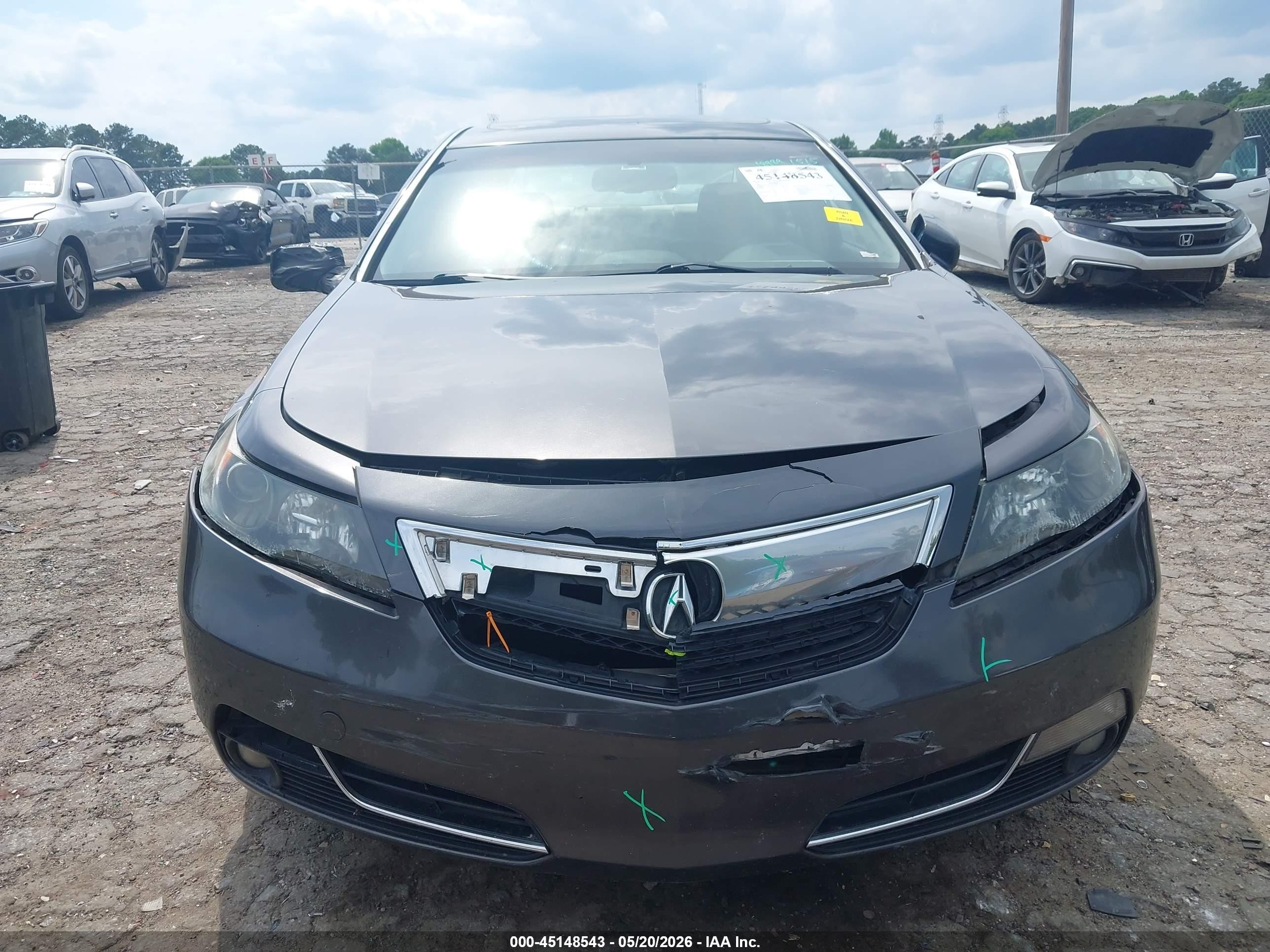 2013 Acura Tl 3.5 Gray vin: 19UUA8F23DA004227