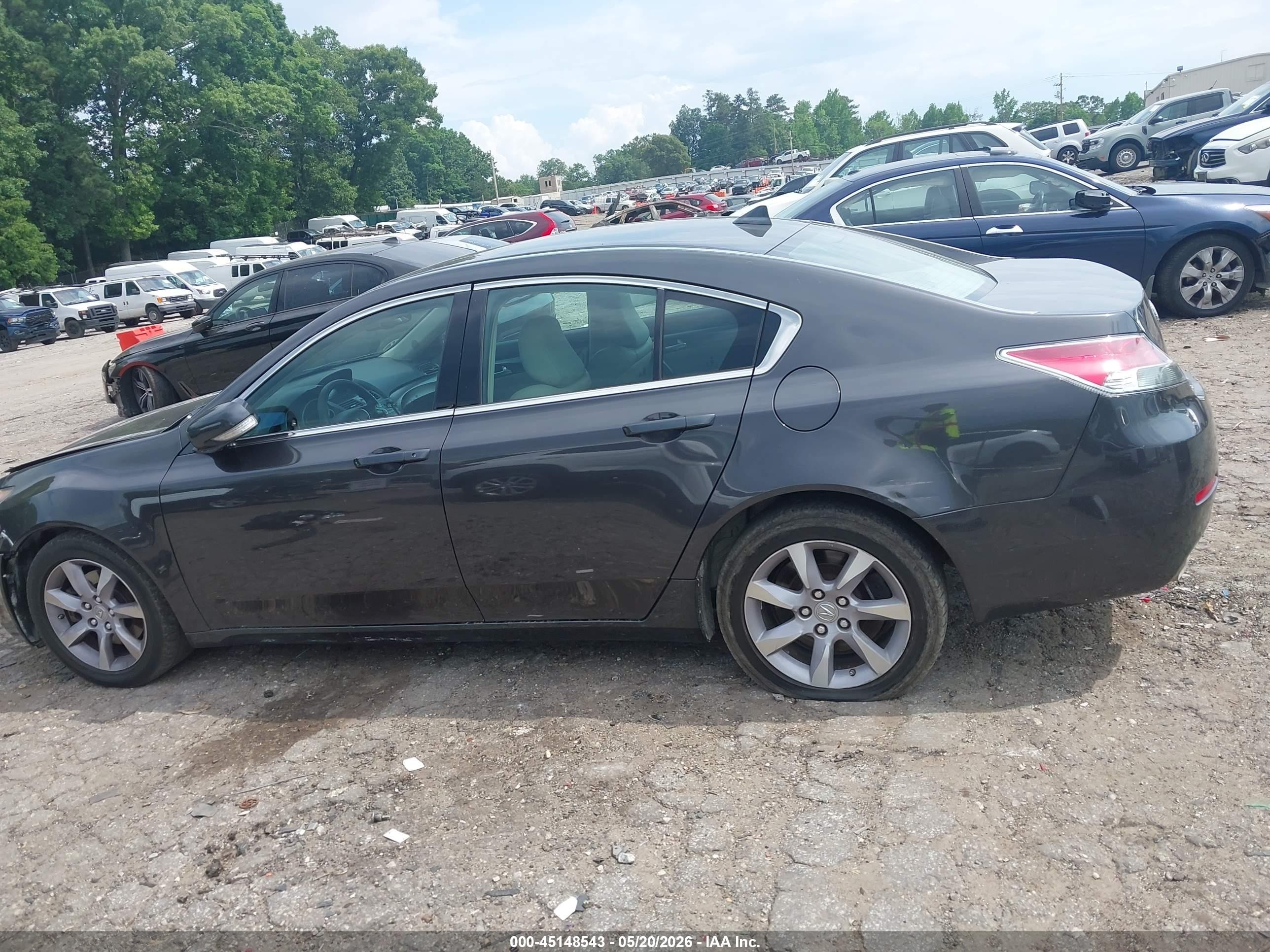 2013 Acura Tl 3.5 Gray vin: 19UUA8F23DA004227