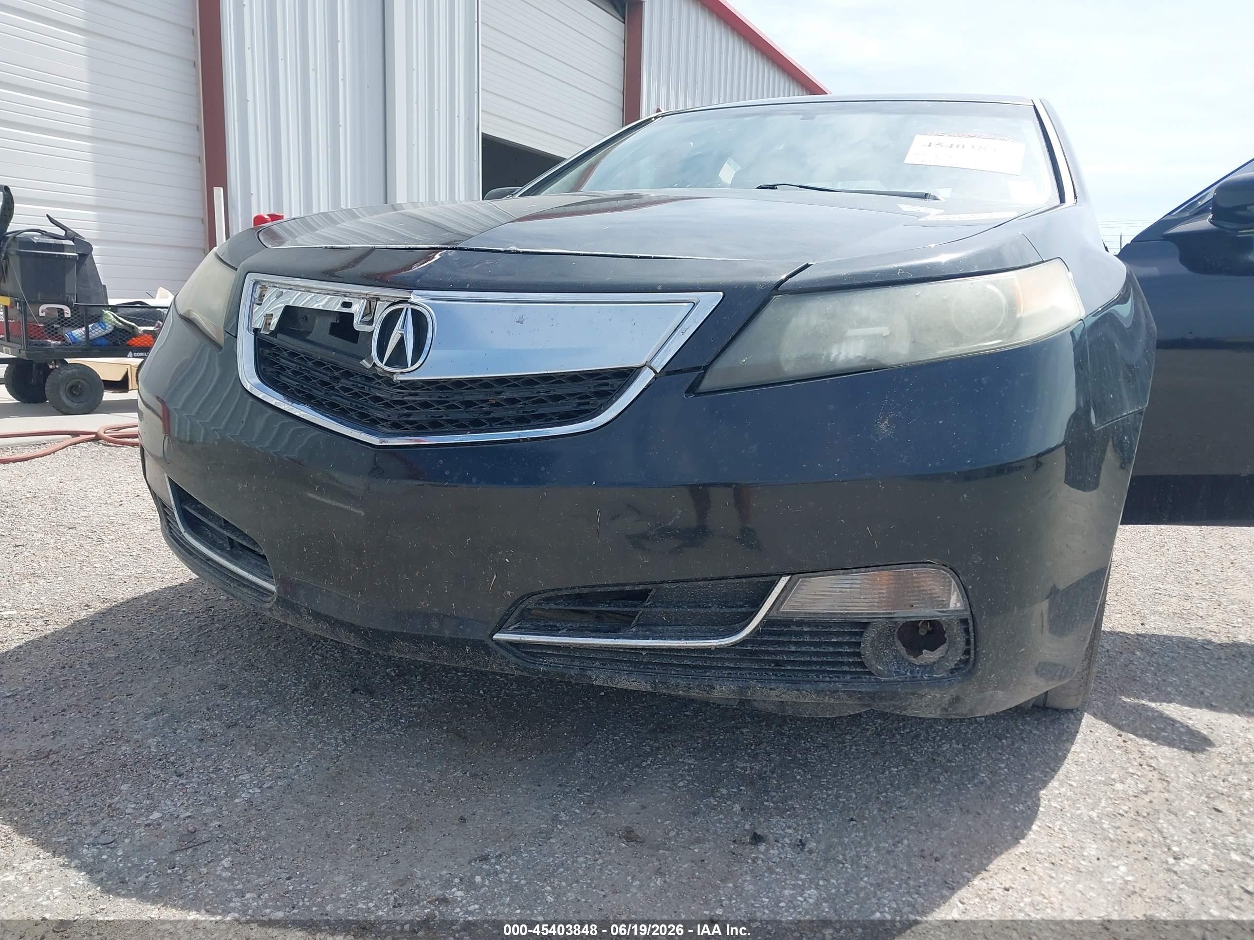 2013 Acura Tl 3.5 Черный vin: 19UUA8F23DA009752