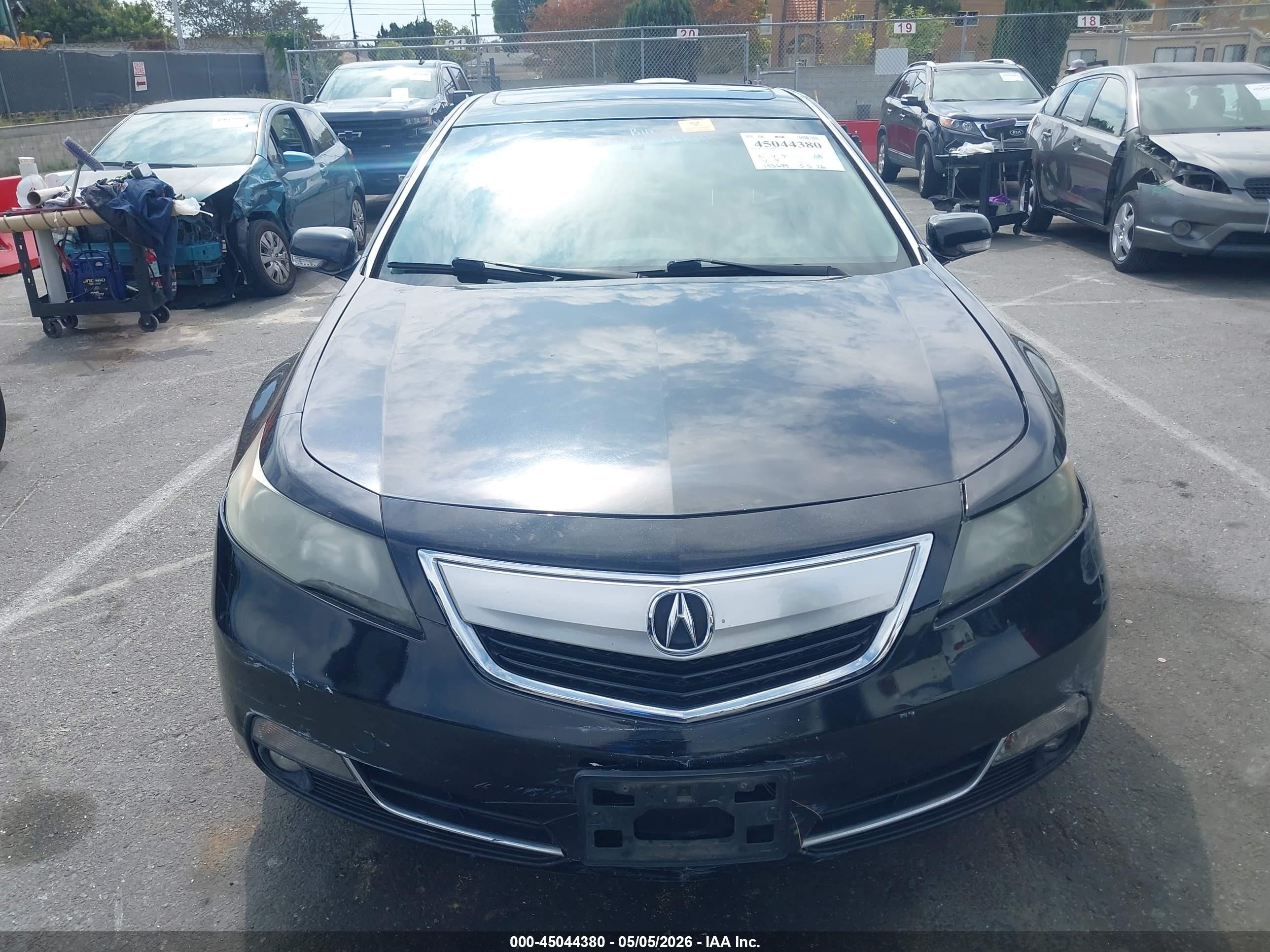 2012 Acura Tl 3.5 Черный vin: 19UUA8F24CA017678
