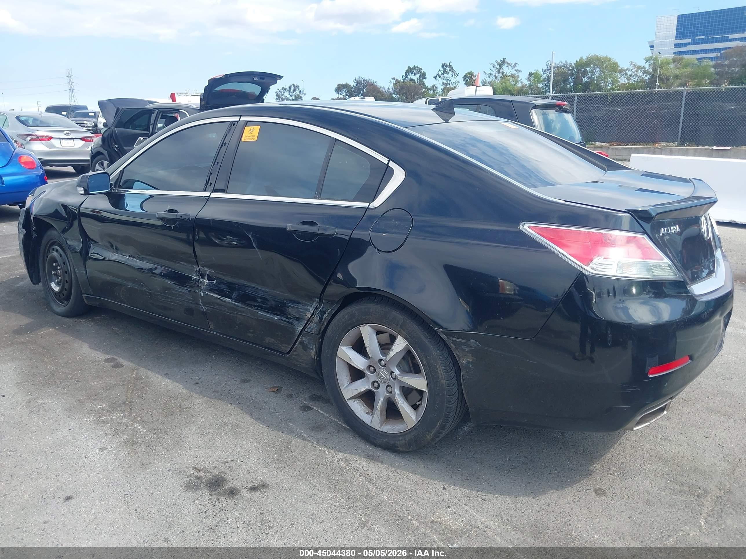 2012 Acura Tl 3.5 Черный vin: 19UUA8F24CA017678