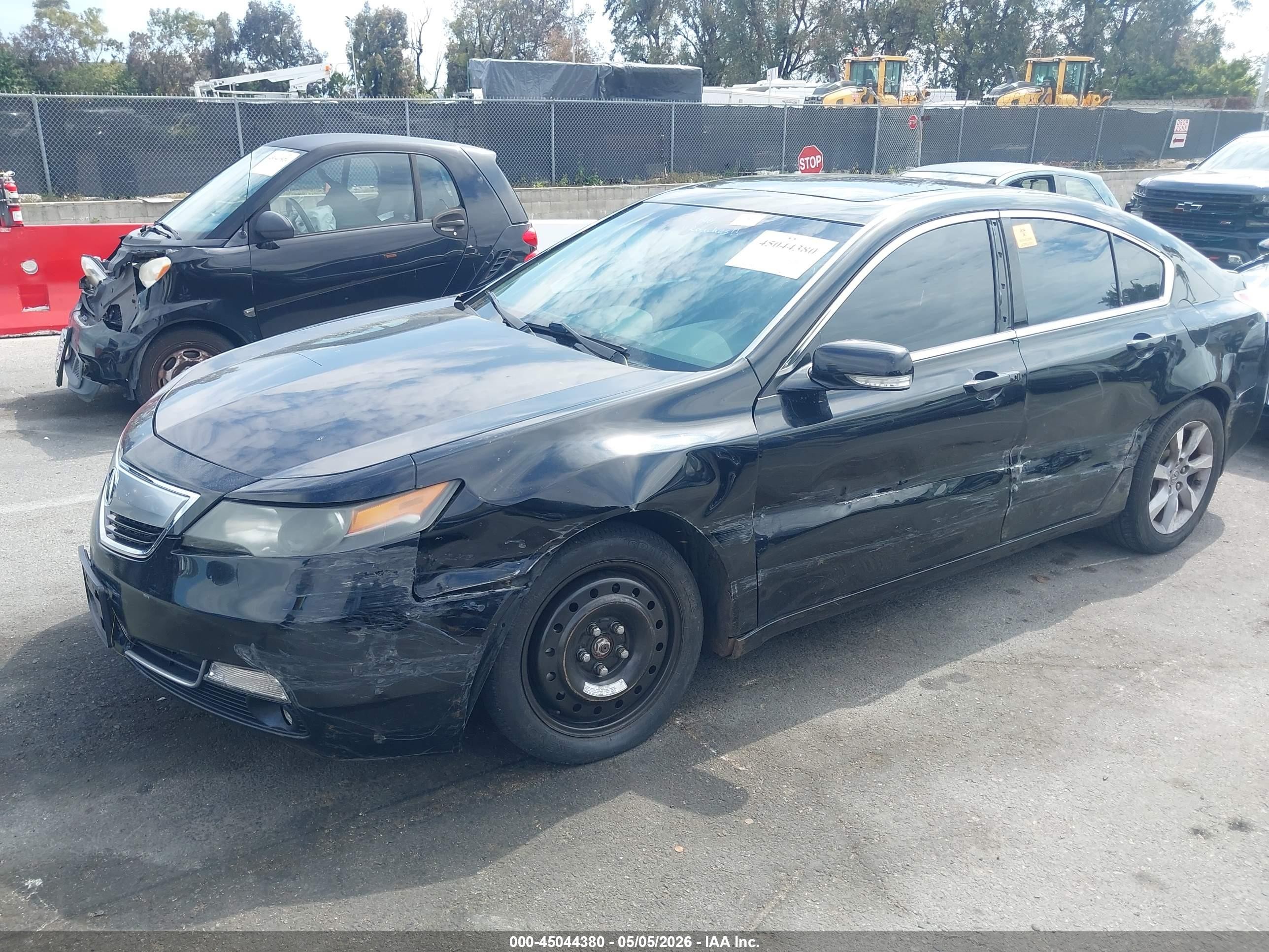 2012 Acura Tl 3.5 Черный vin: 19UUA8F24CA017678