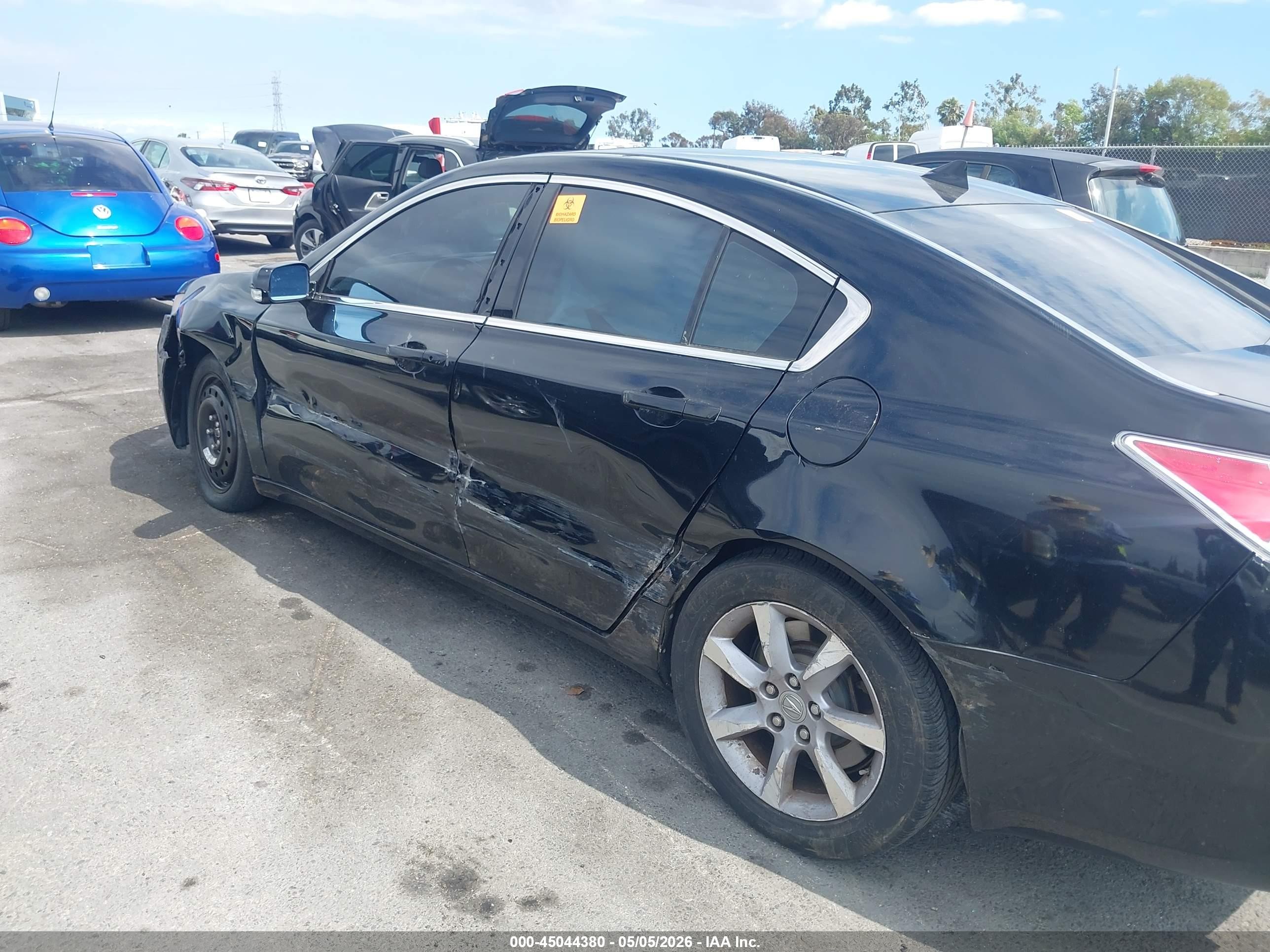 2012 Acura Tl 3.5 Черный vin: 19UUA8F24CA017678