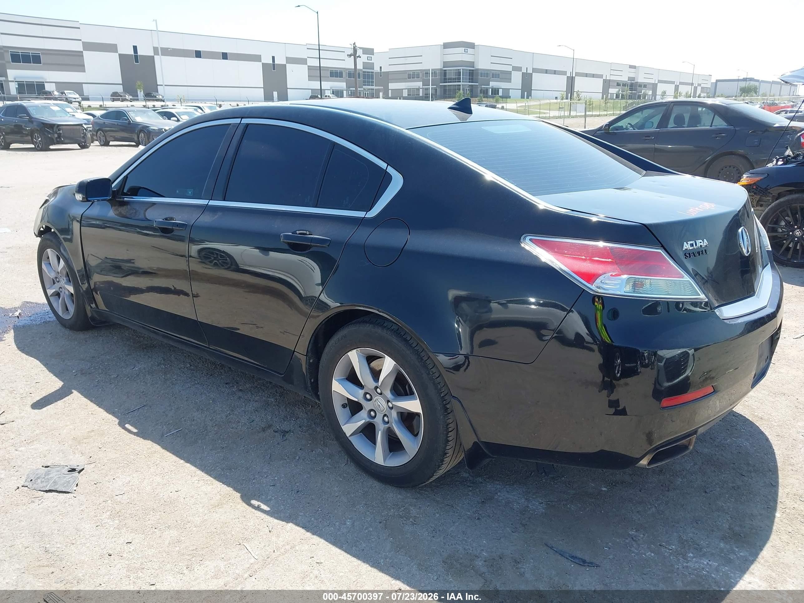 2012 Acura Tl 3.5 Black vin: 19UUA8F24CA024243