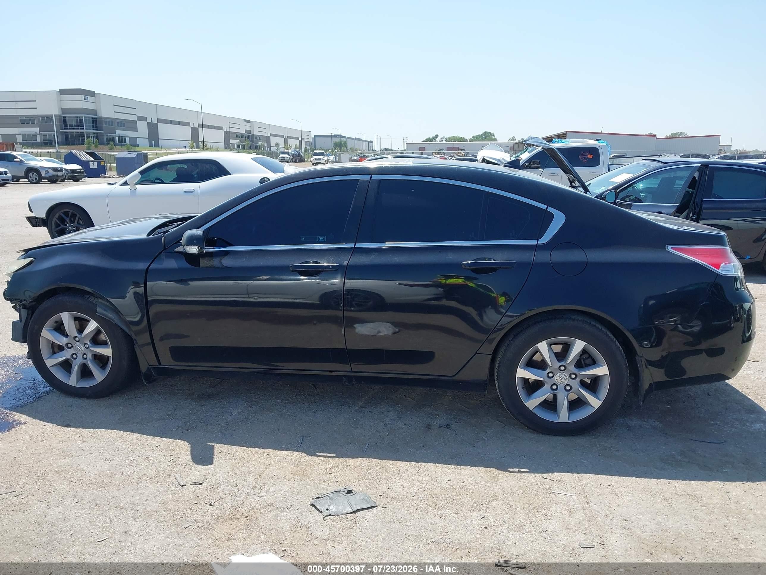 2012 Acura Tl 3.5 Black vin: 19UUA8F24CA024243