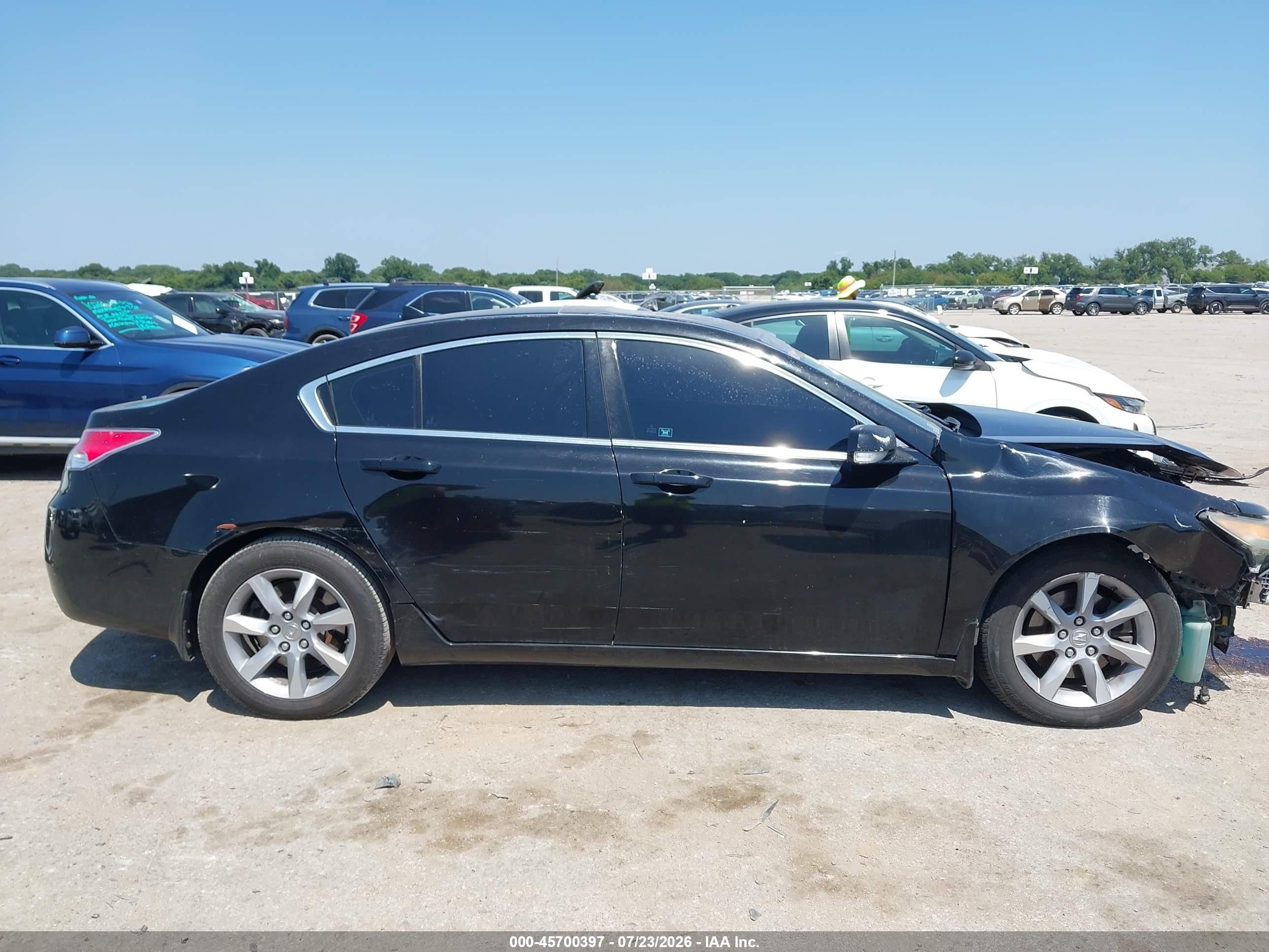 2012 Acura Tl 3.5 Black vin: 19UUA8F24CA024243