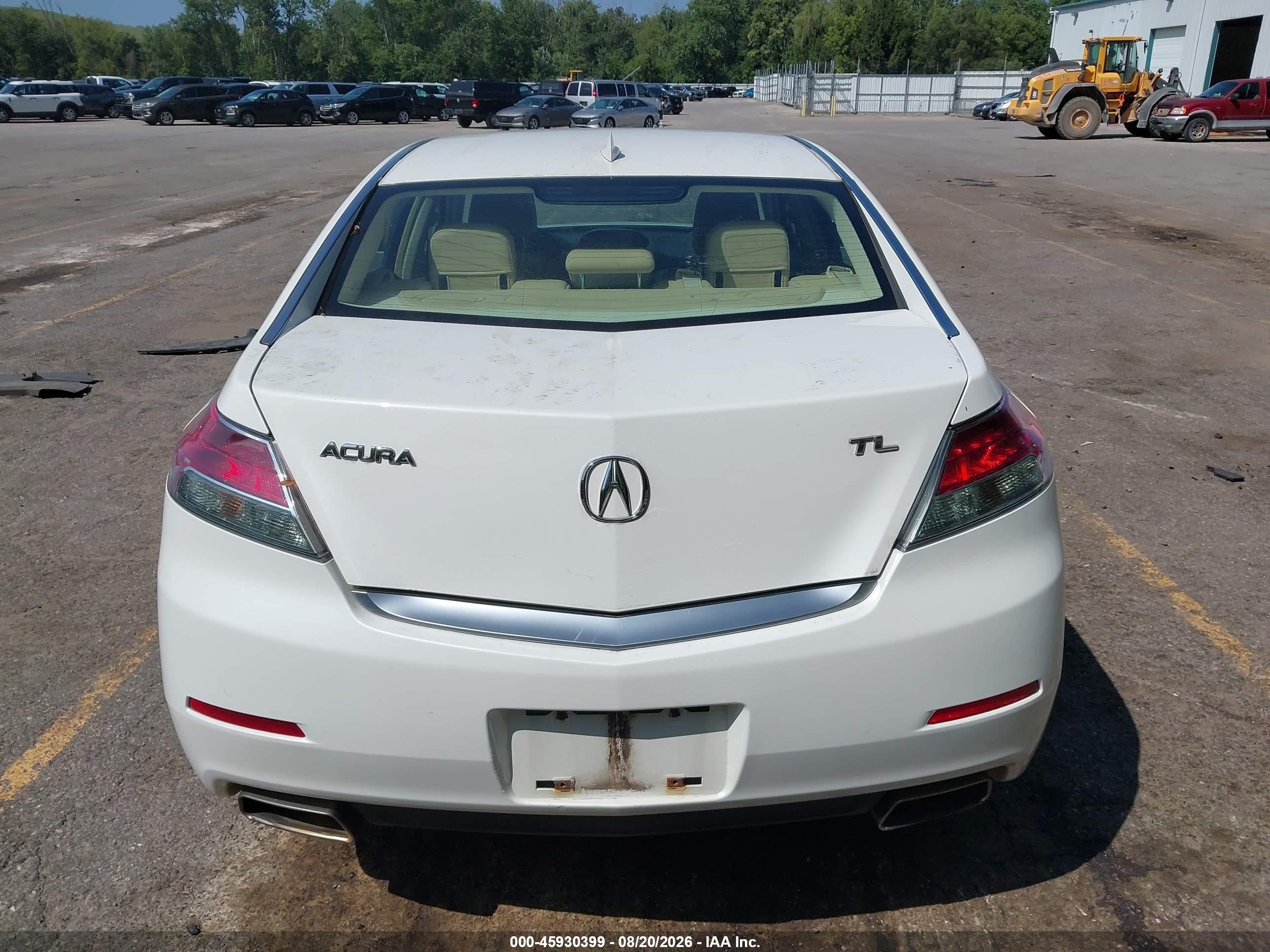 2012 Acura Tl 3.5 White vin: 19UUA8F24CA038644