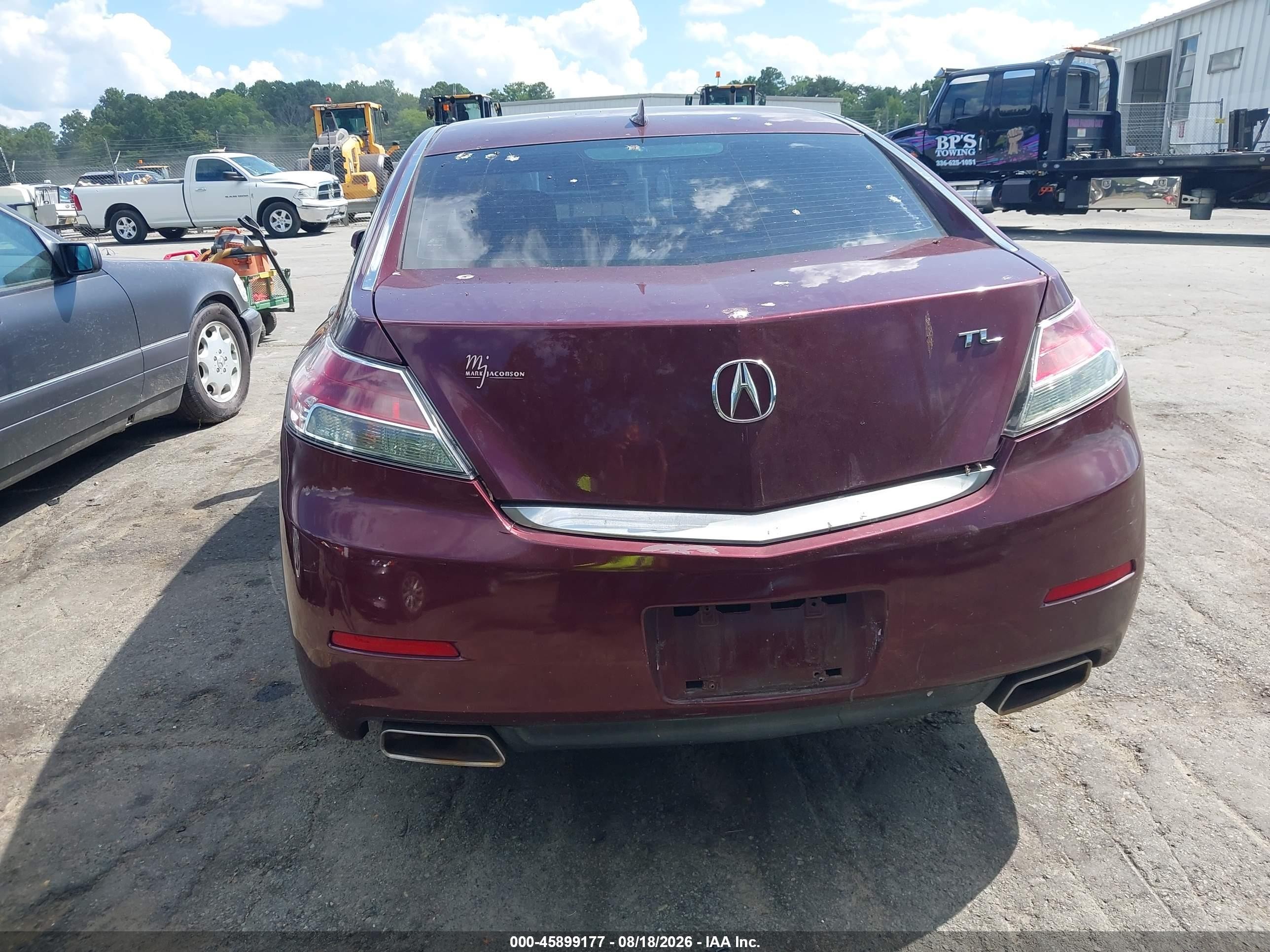 2013 Acura Tl 3.5 Red vin: 19UUA8F24DA004186