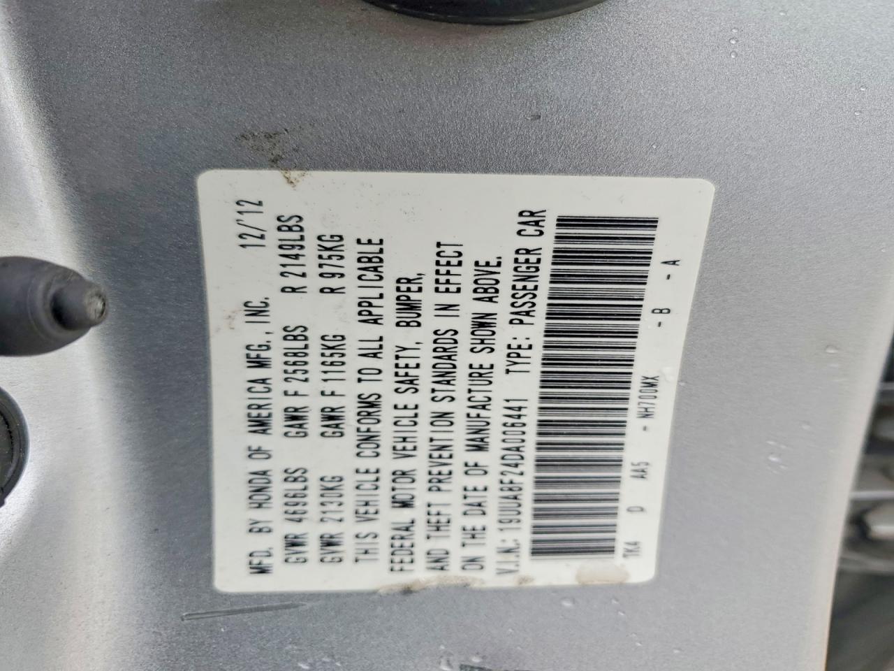 2013 Acura Tl Silver vin: 19UUA8F24DA006441