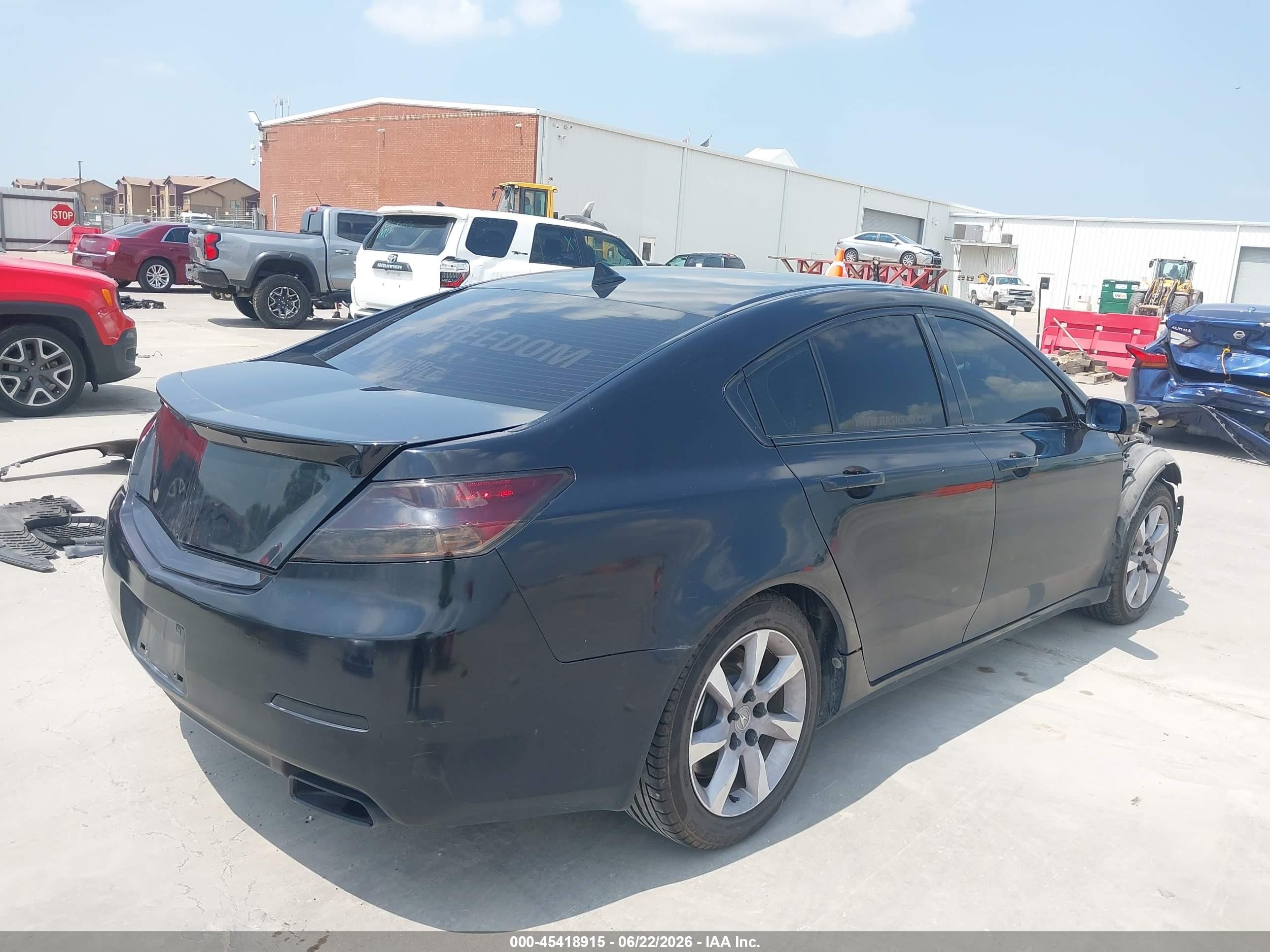 2013 Acura Tl 3.5 Black vin: 19UUA8F24DA007668