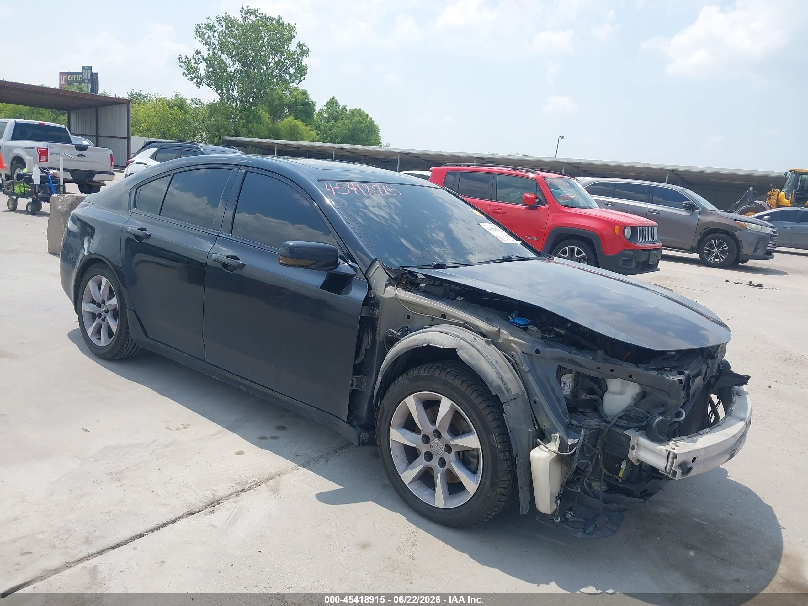 2013 Acura Tl 3.5 Black vin: 19UUA8F24DA007668