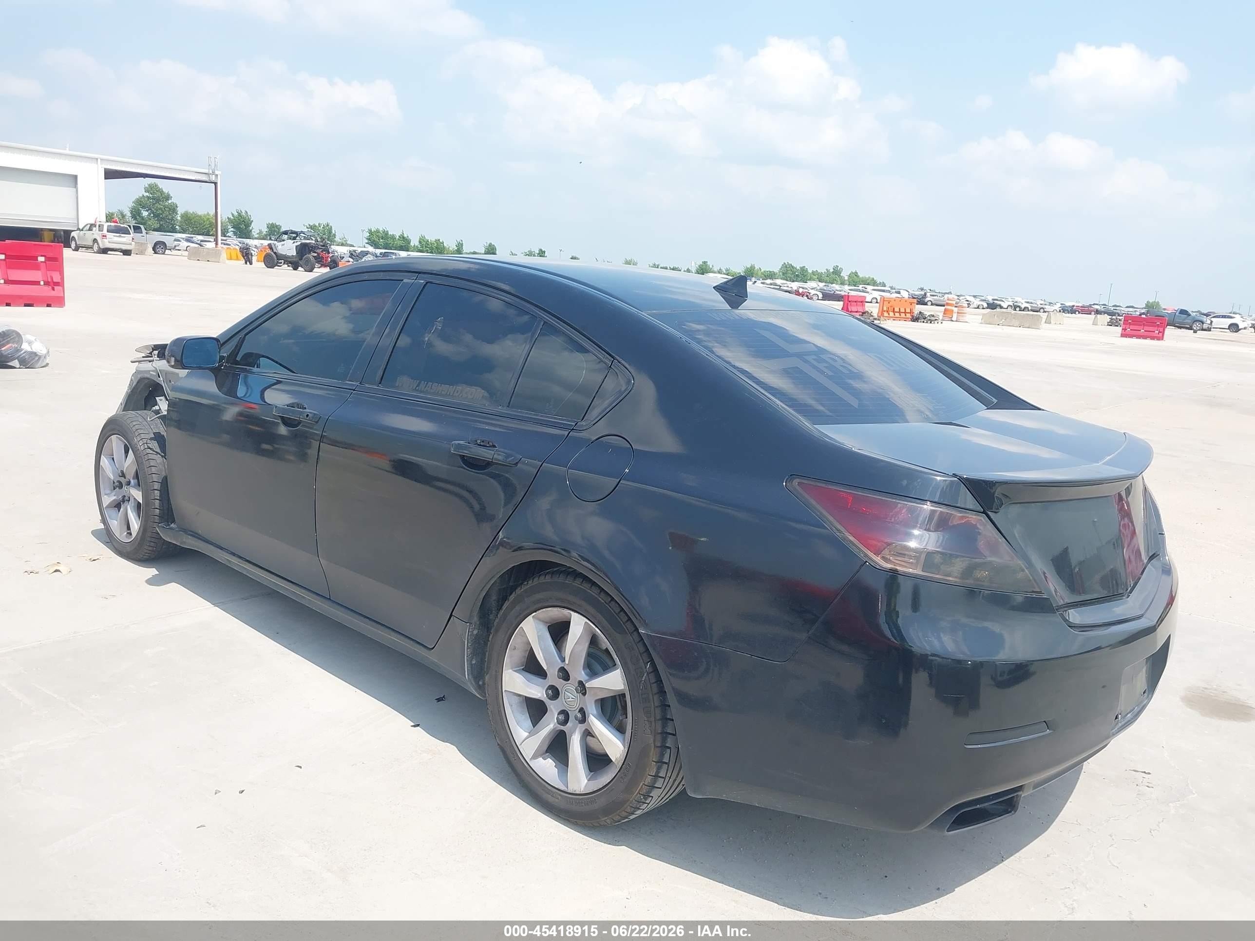 2013 Acura Tl 3.5 Black vin: 19UUA8F24DA007668