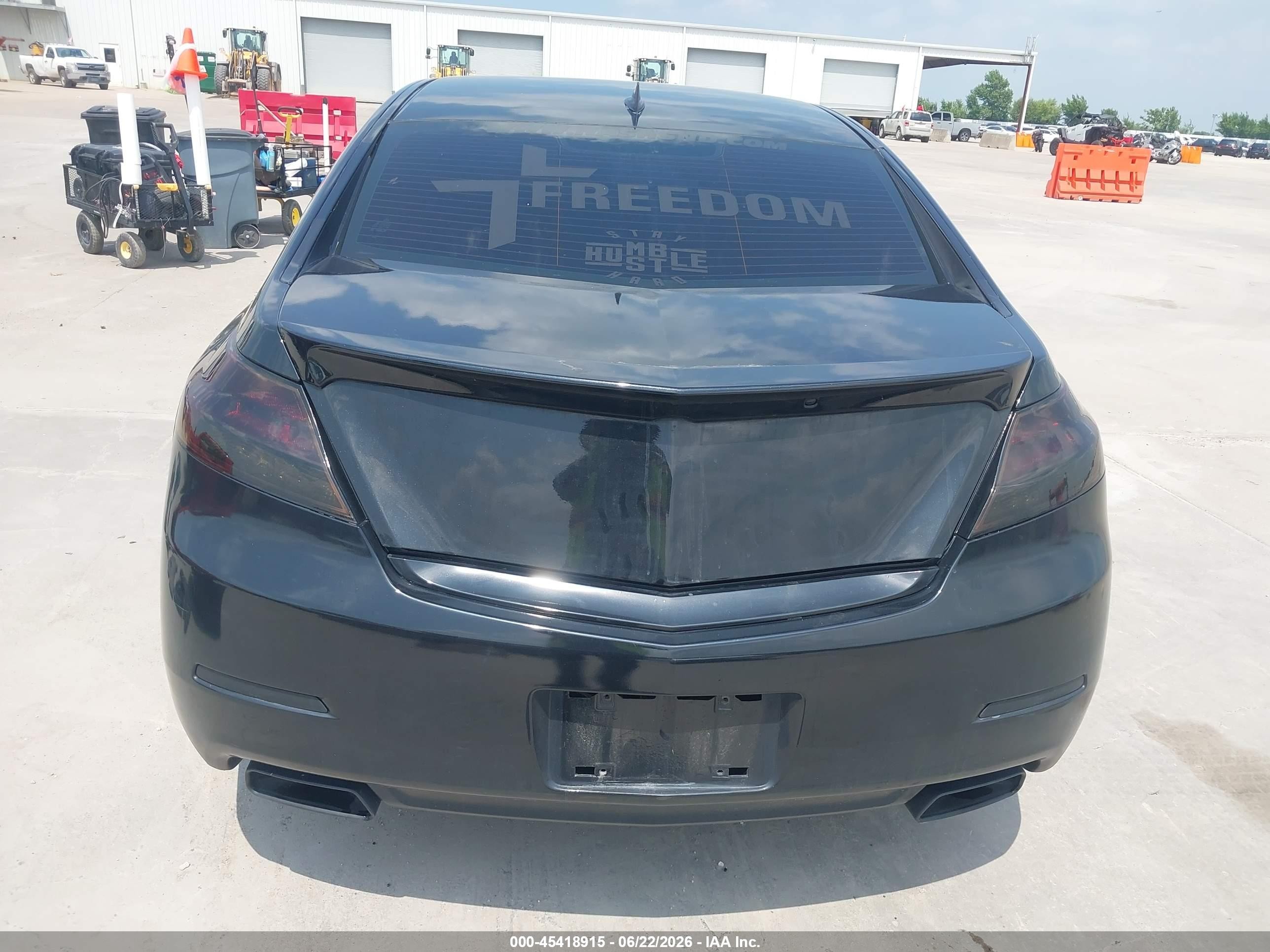 2013 Acura Tl 3.5 Black vin: 19UUA8F24DA007668