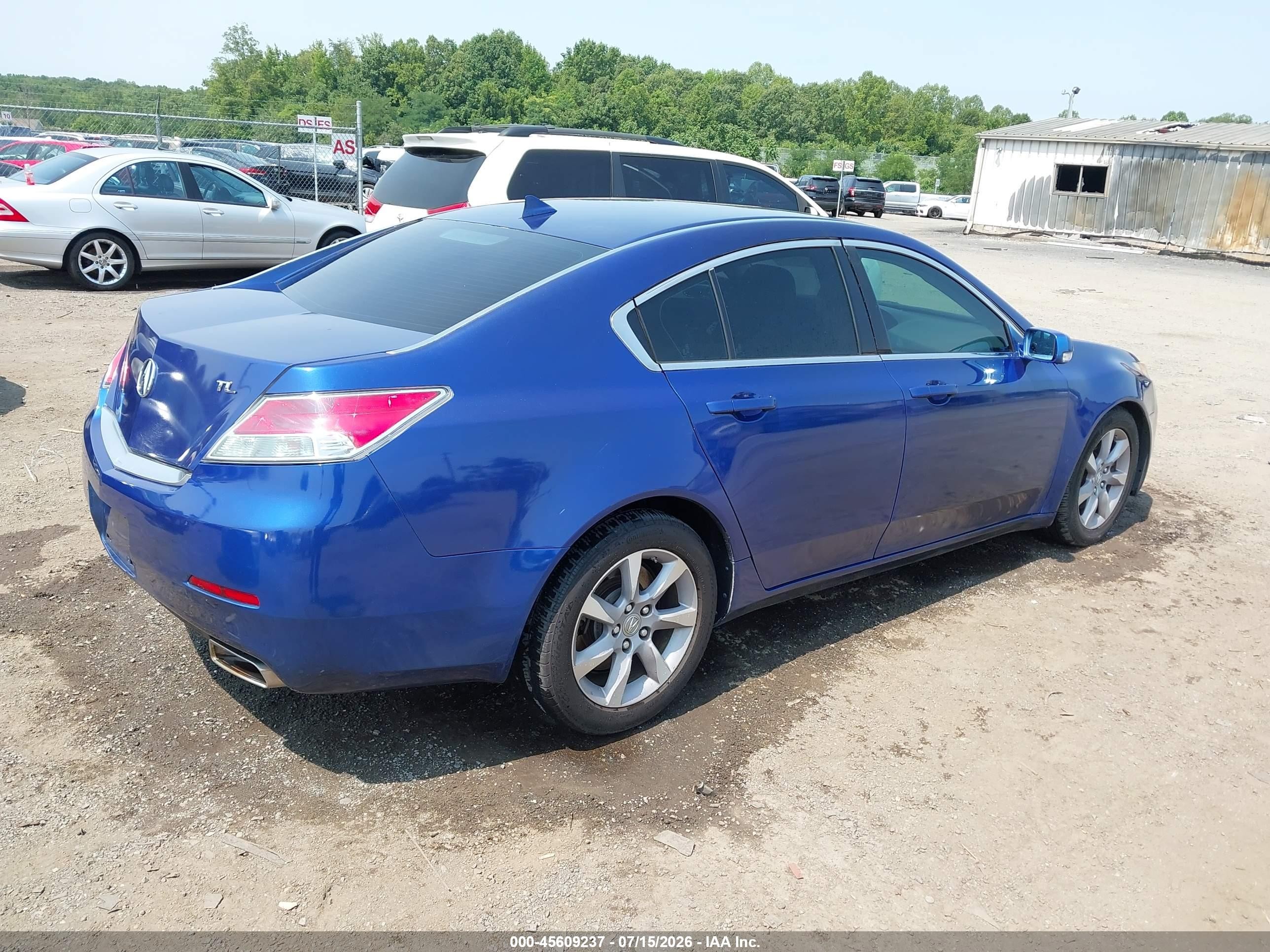 2013 Acura Tl 3.5 Blue vin: 19UUA8F24DA010103