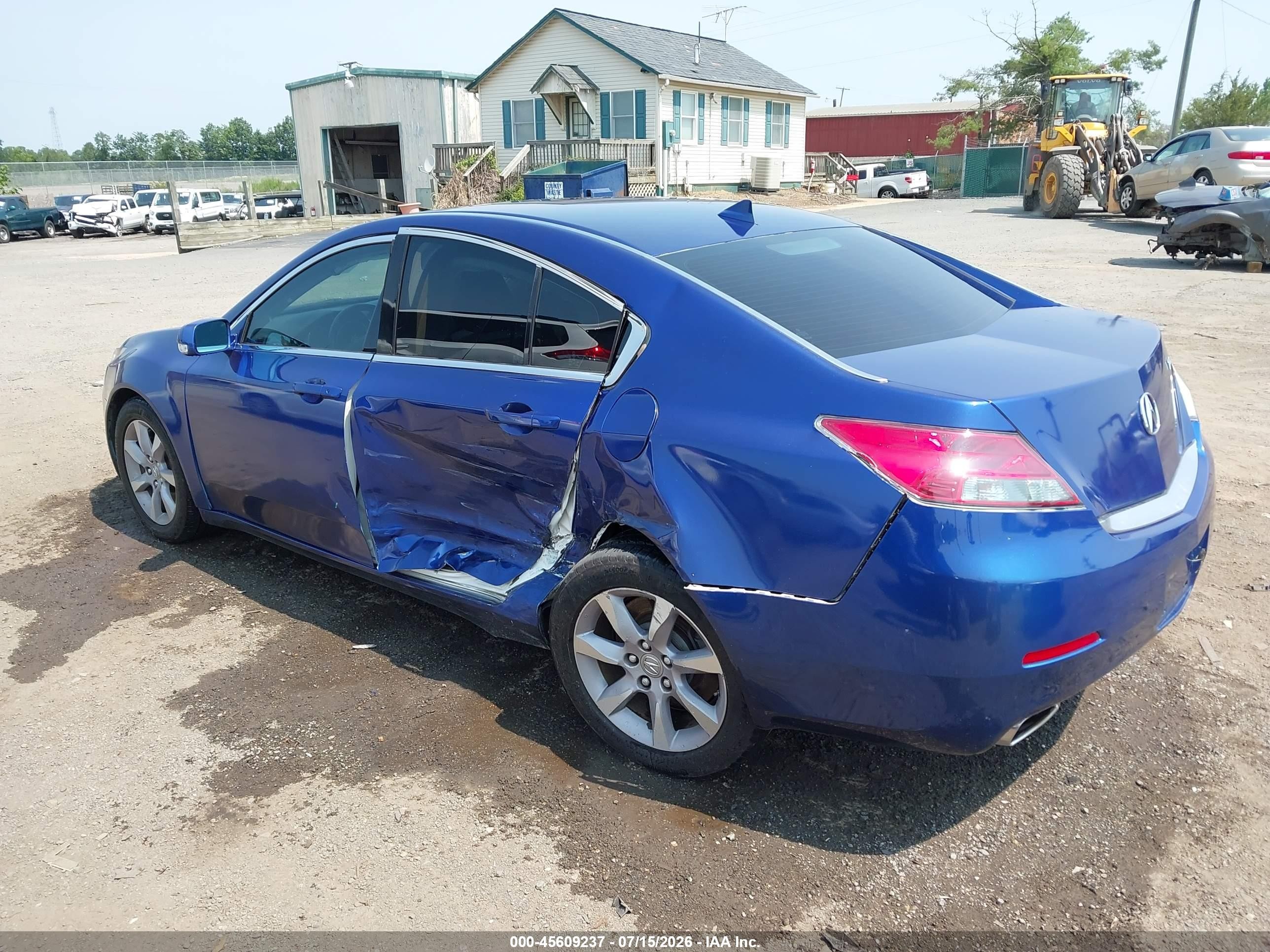 2013 Acura Tl 3.5 Blue vin: 19UUA8F24DA010103