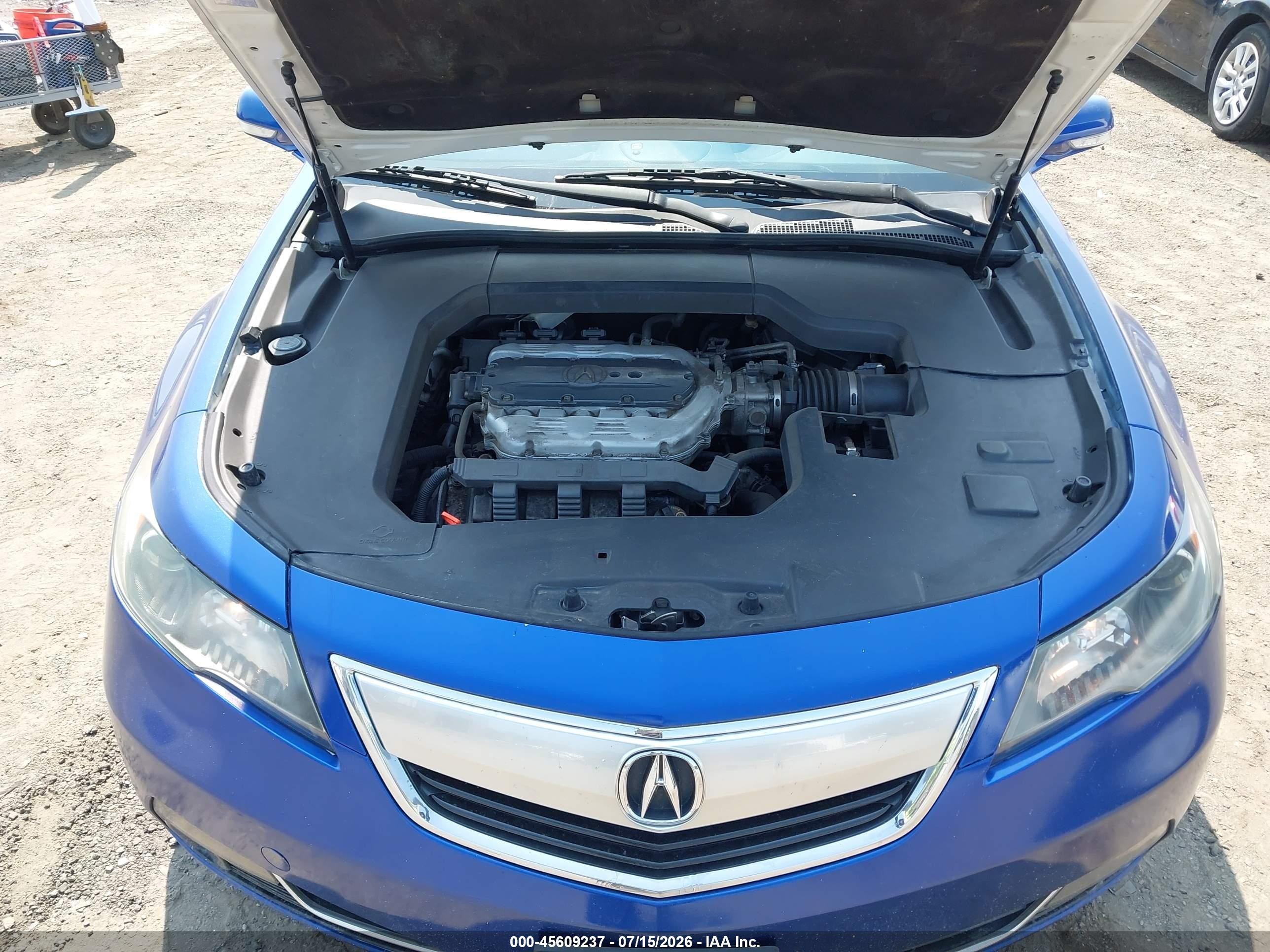2013 Acura Tl 3.5 Blue vin: 19UUA8F24DA010103