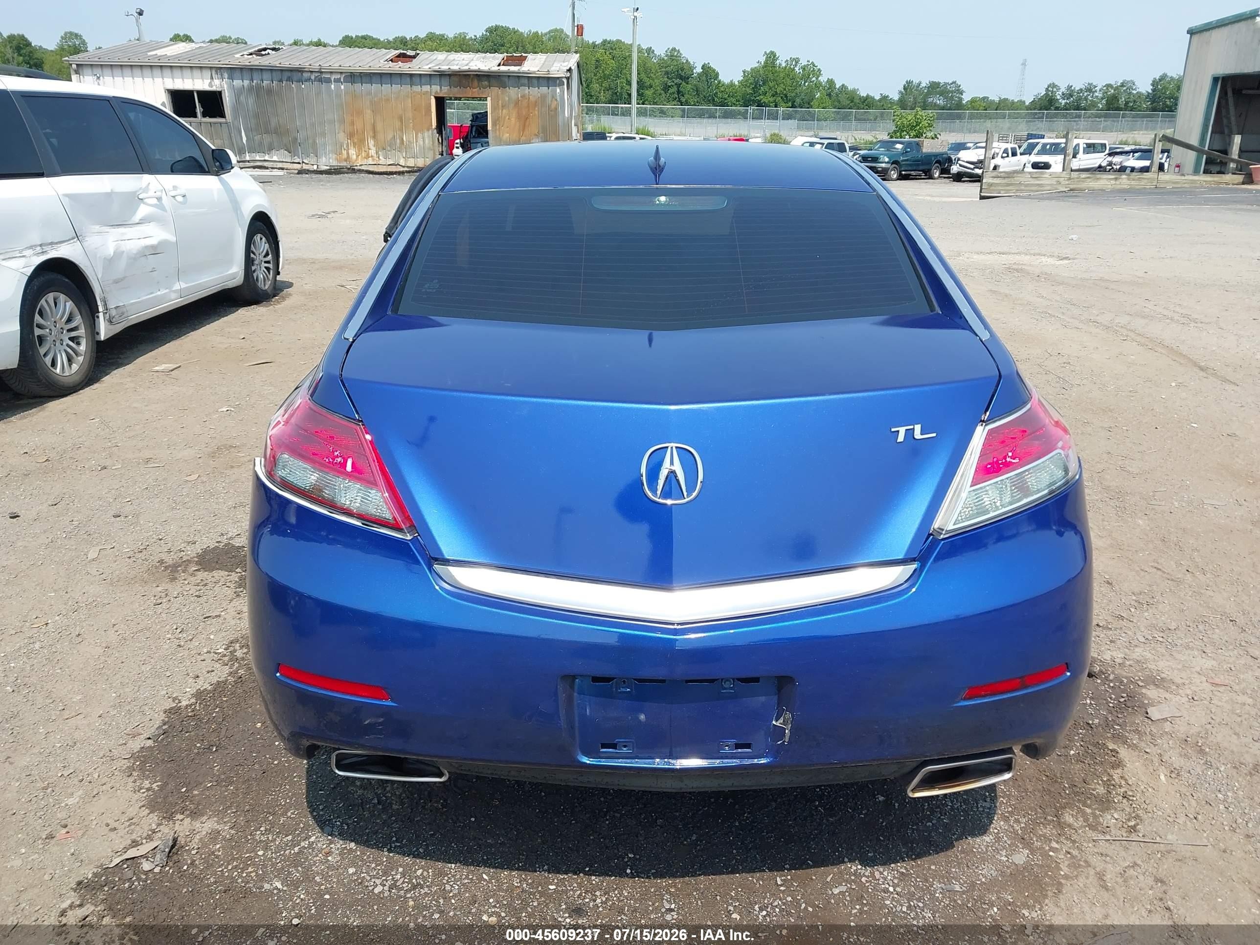 2013 Acura Tl 3.5 Blue vin: 19UUA8F24DA010103
