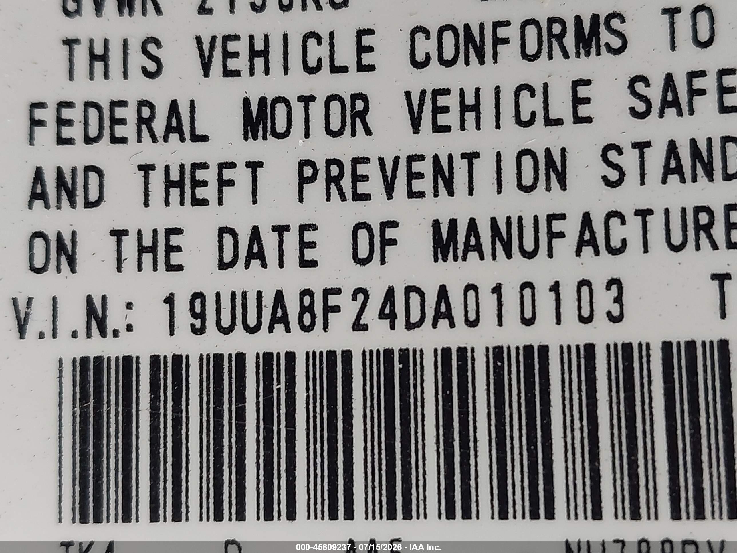 2013 Acura Tl 3.5 Blue vin: 19UUA8F24DA010103