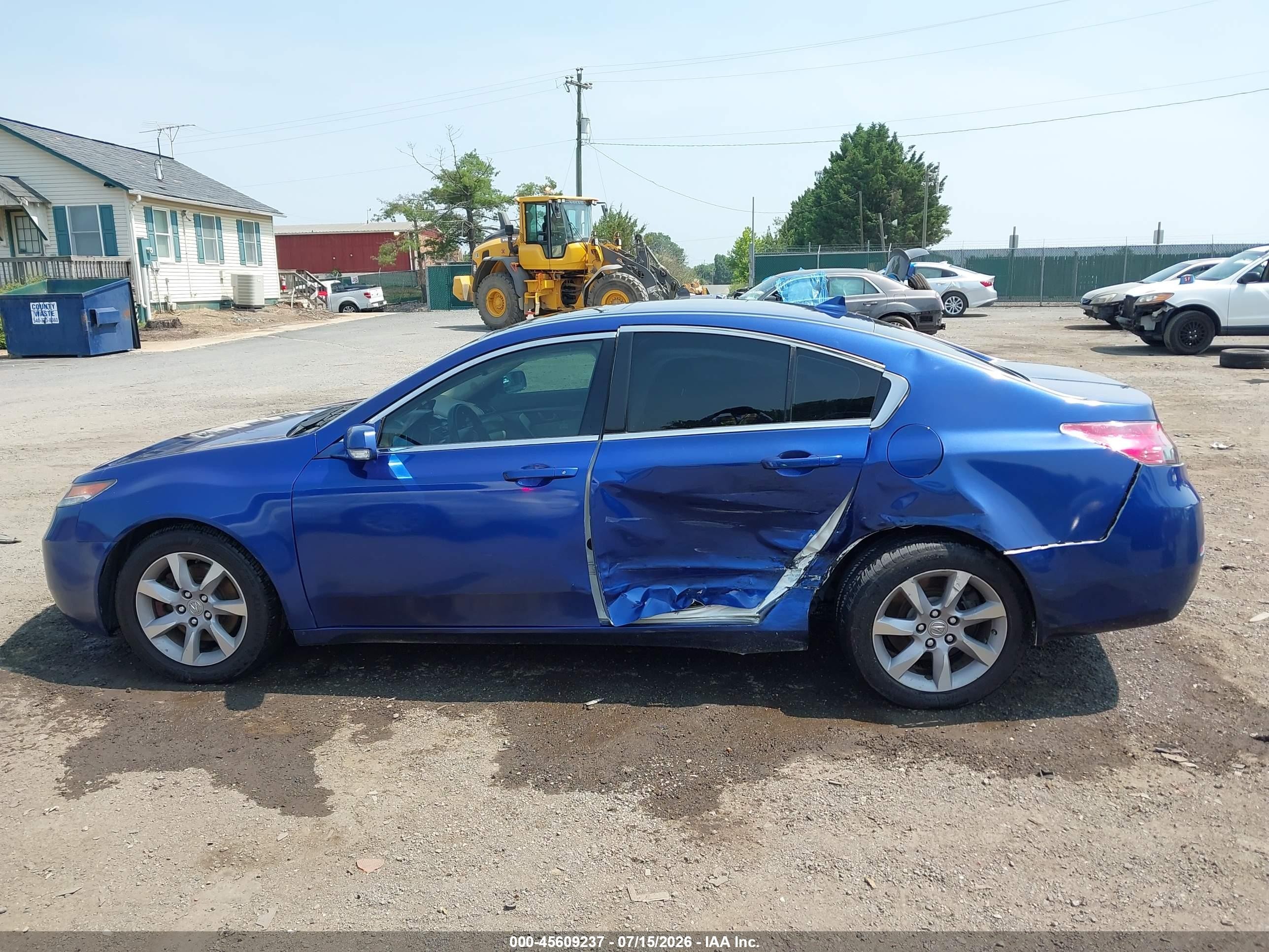 2013 Acura Tl 3.5 Blue vin: 19UUA8F24DA010103