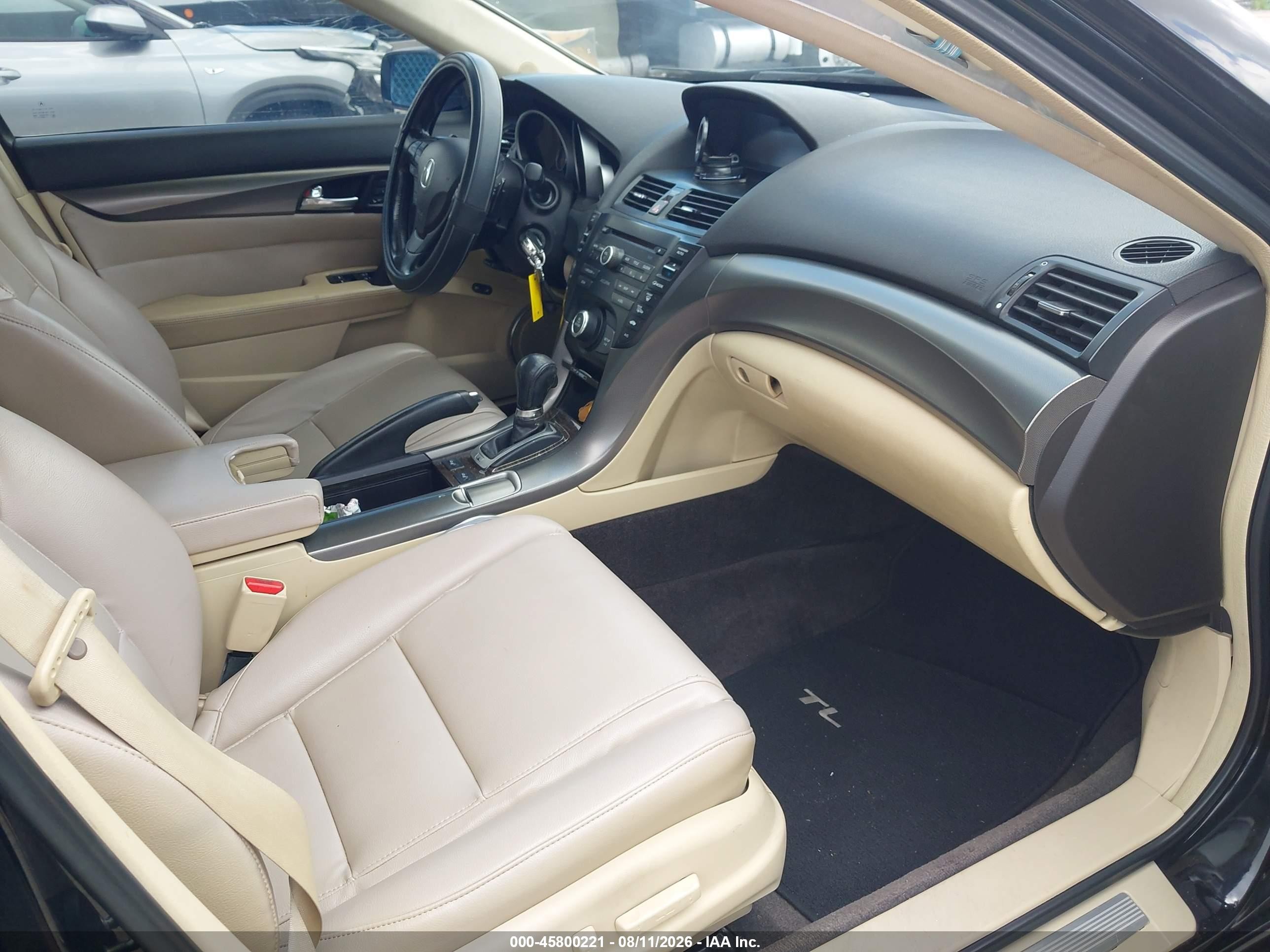 2012 Acura Tl 3.5 Черный vin: 19UUA8F25CA006463