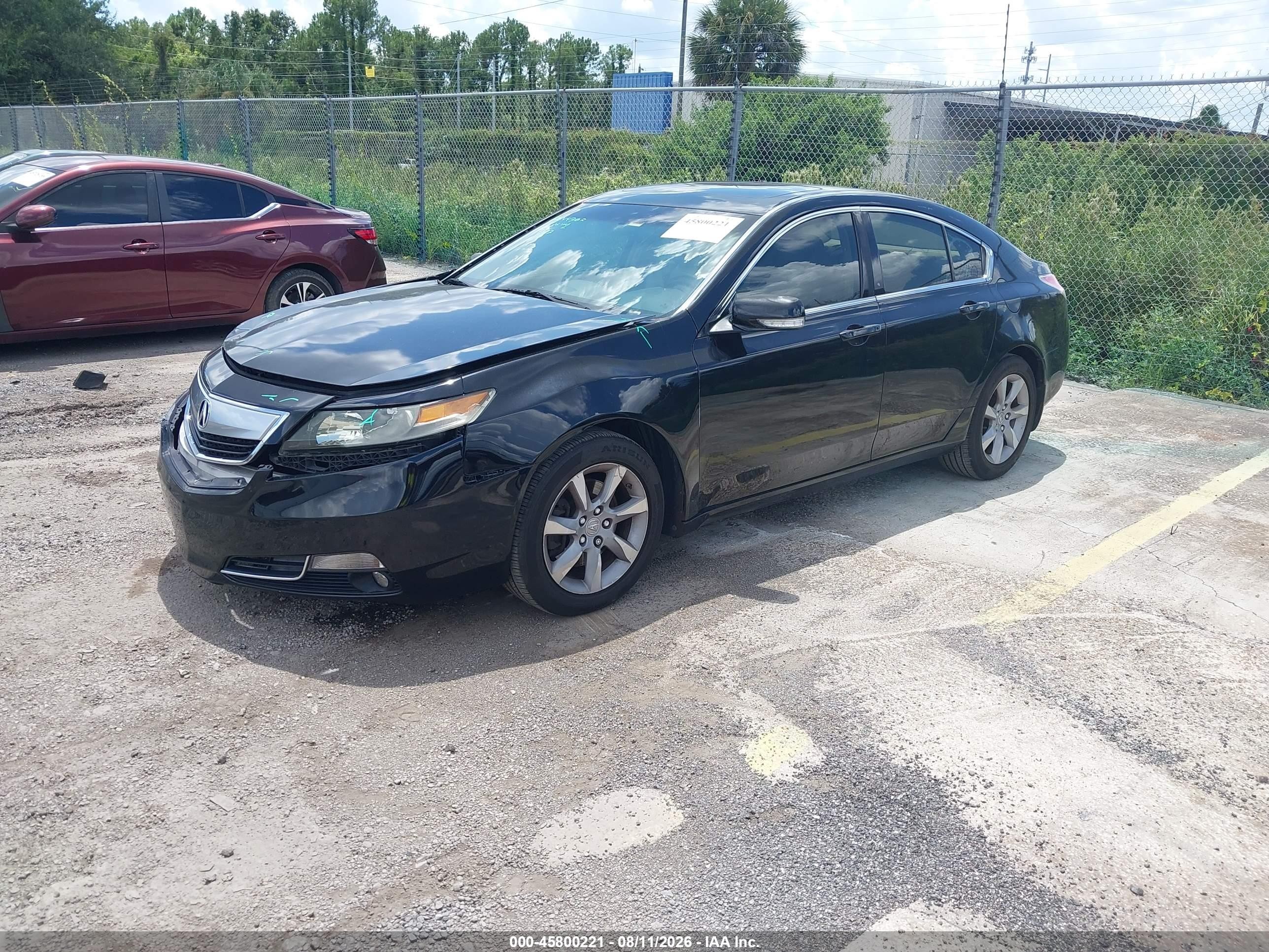 2012 Acura Tl 3.5 Черный vin: 19UUA8F25CA006463