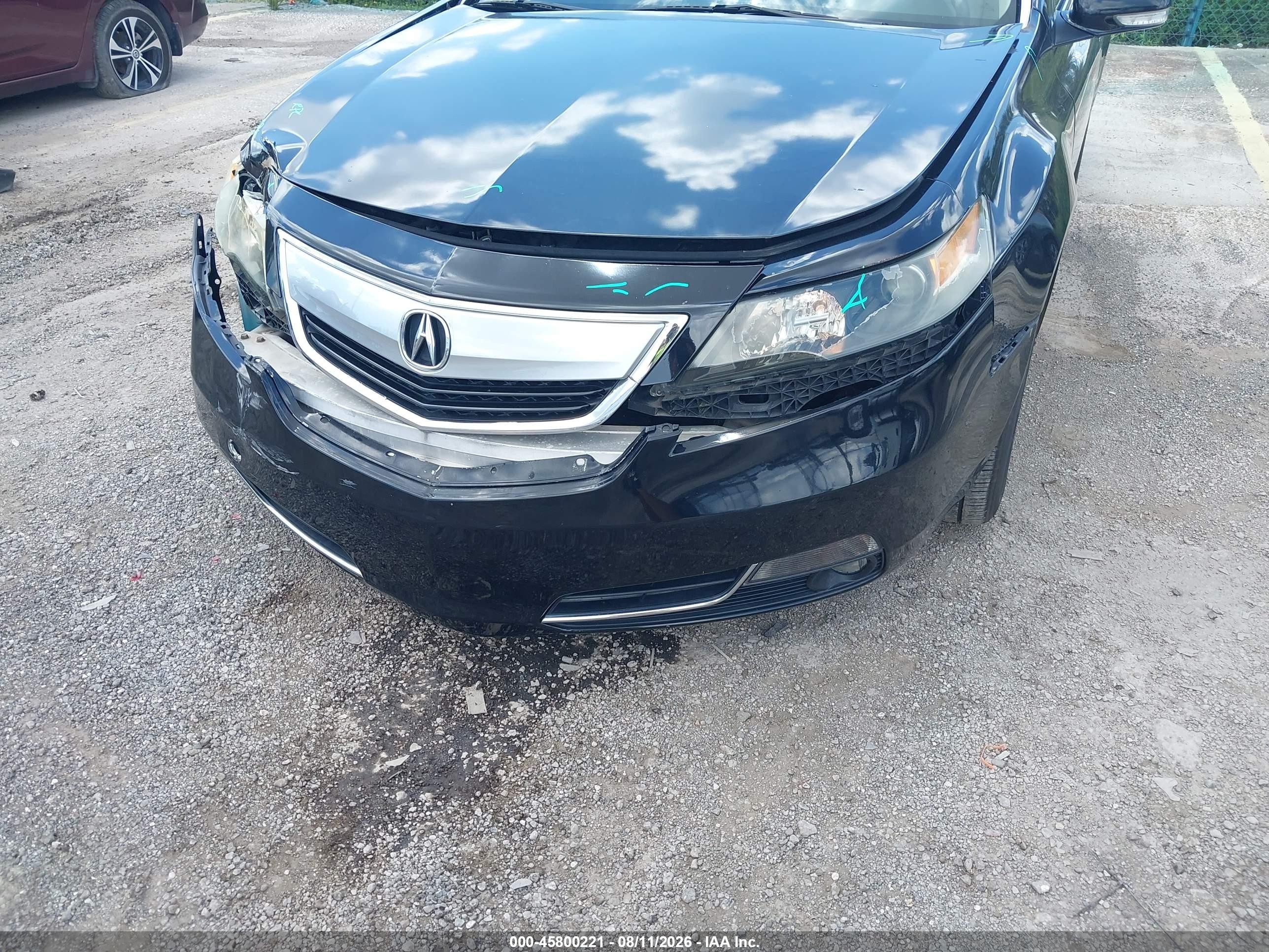 2012 Acura Tl 3.5 Черный vin: 19UUA8F25CA006463