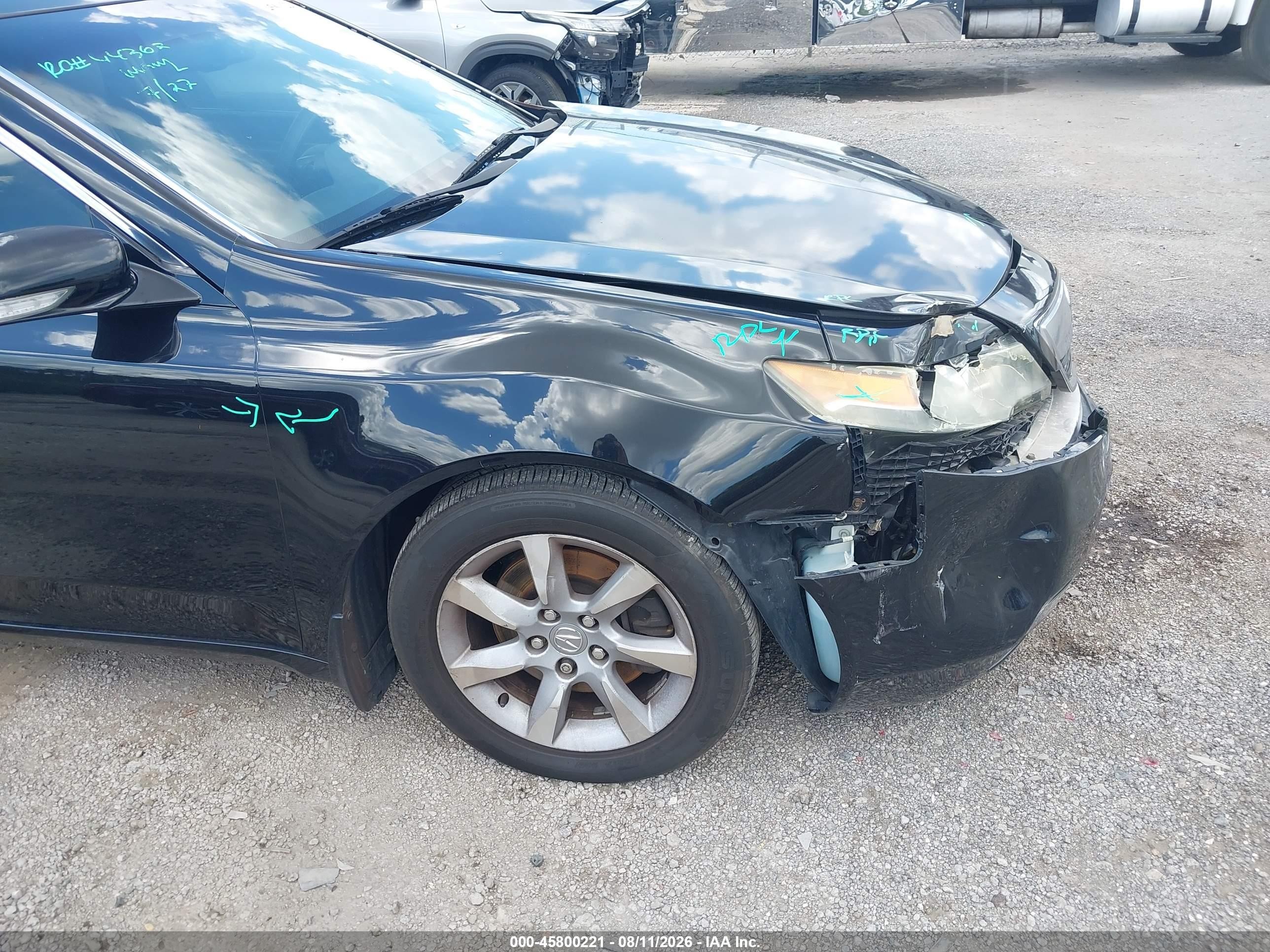 2012 Acura Tl 3.5 Черный vin: 19UUA8F25CA006463