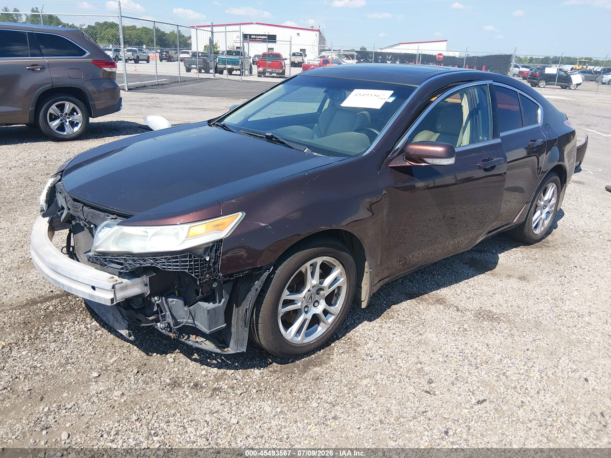 2010 Acura Tl 3.5 Бордовый vin: 19UUA8F26AA004606