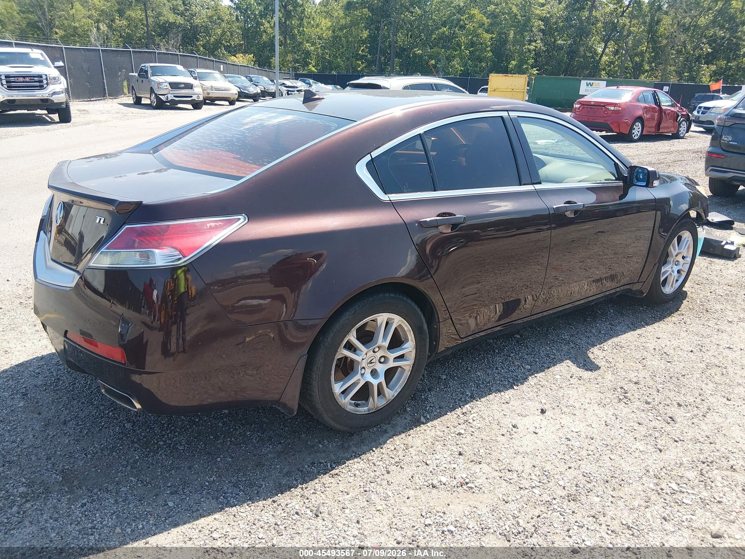 2010 Acura Tl 3.5 Бордовый vin: 19UUA8F26AA004606