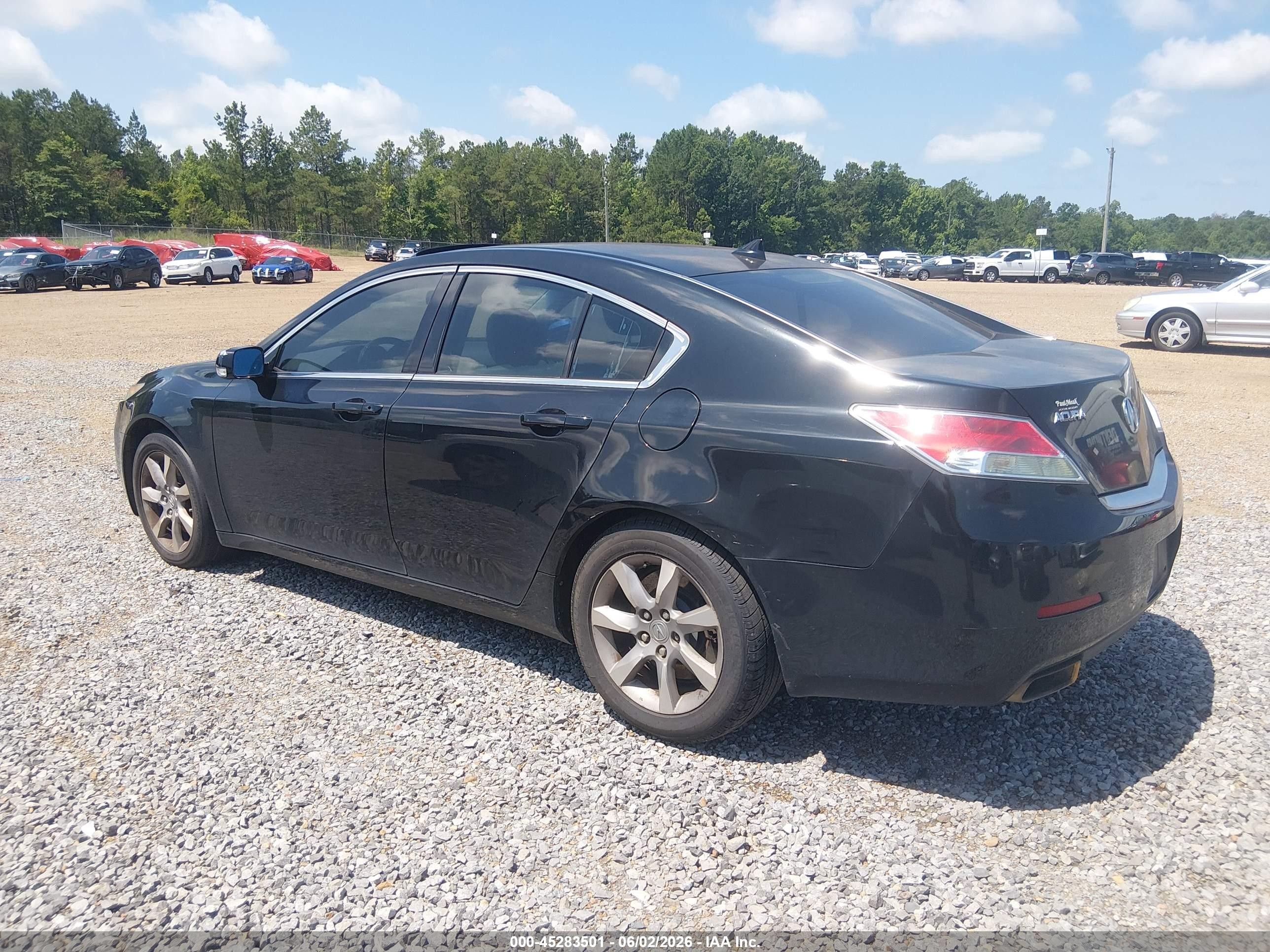 2012 Acura Tl 3.5 Black vin: 19UUA8F26CA009792