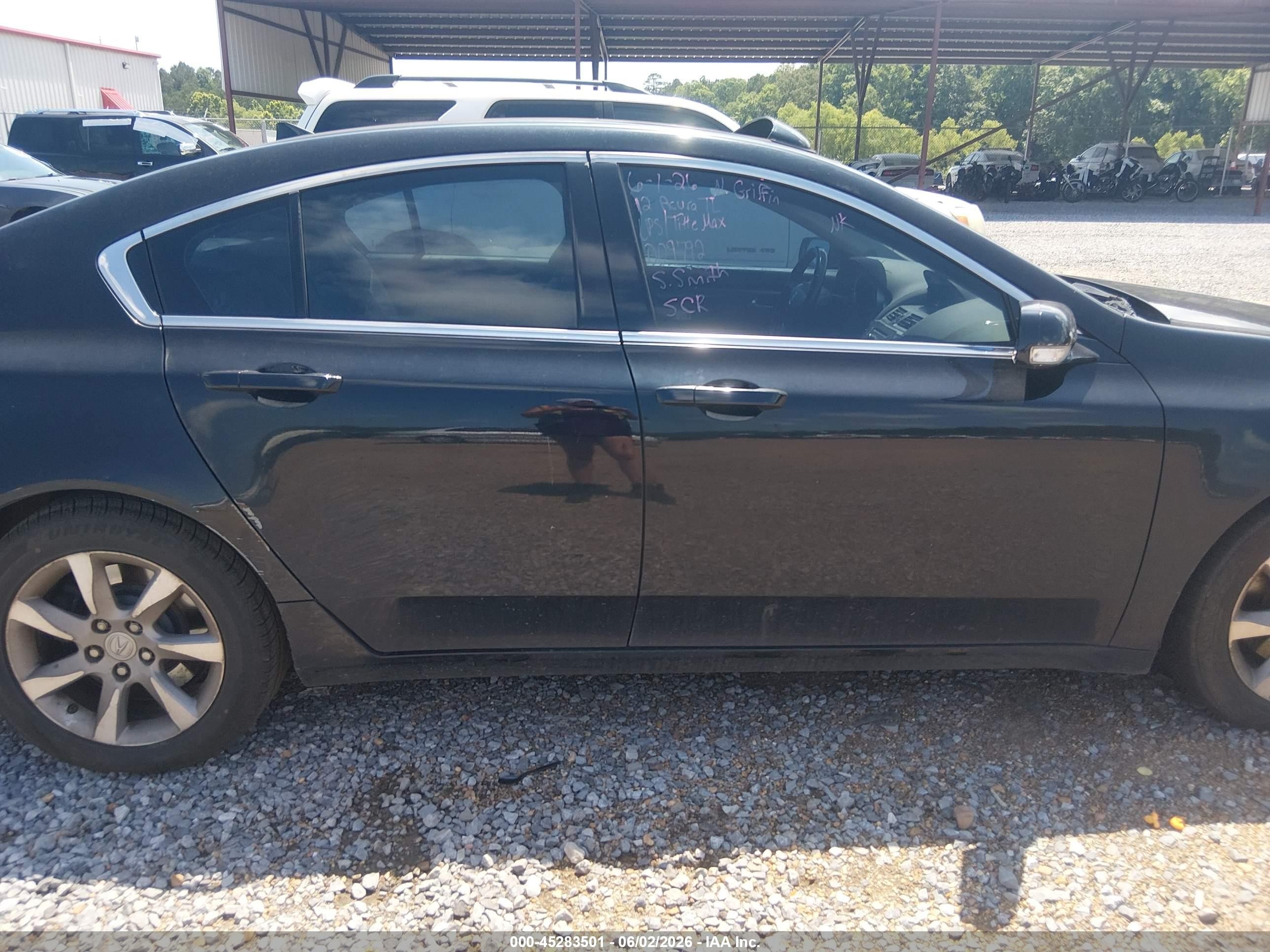 2012 Acura Tl 3.5 Black vin: 19UUA8F26CA009792