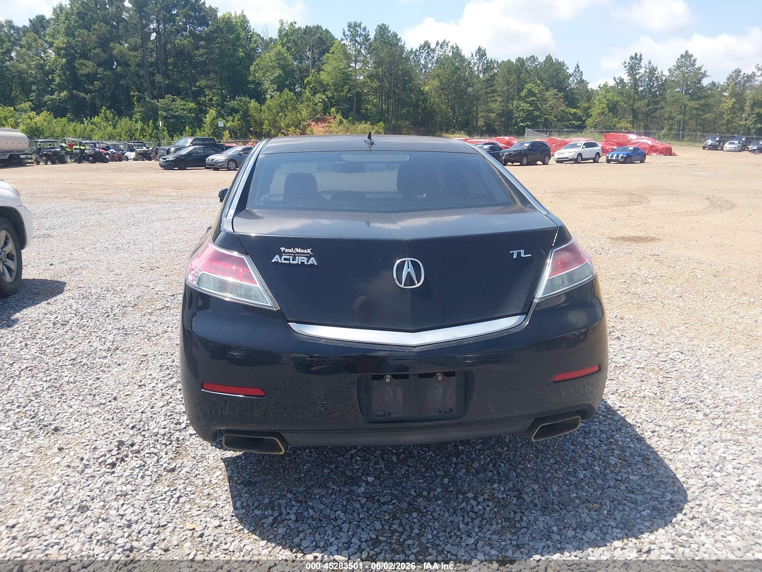 2012 Acura Tl 3.5 Black vin: 19UUA8F26CA009792