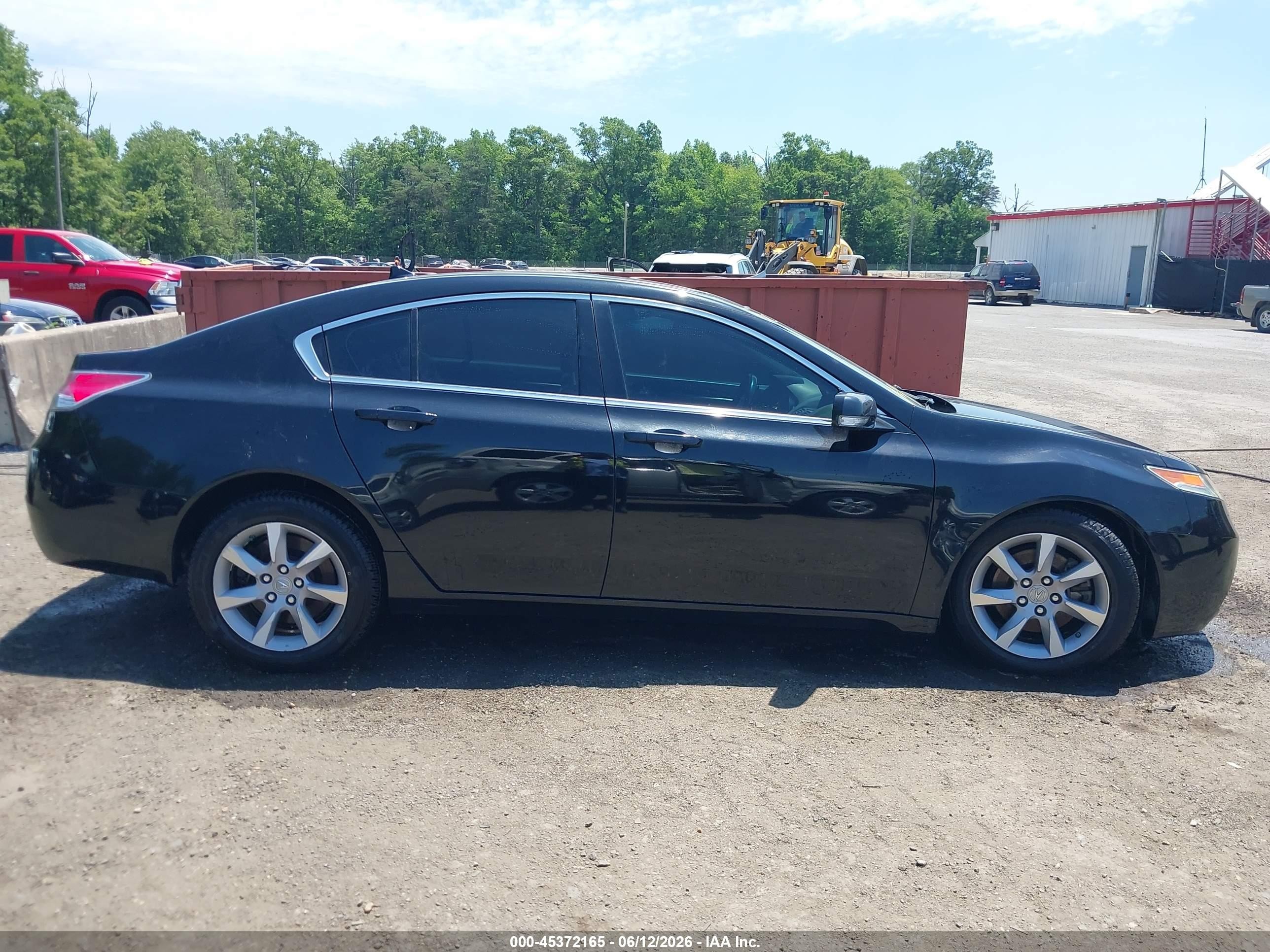 2012 Acura Tl 3.5 Black vin: 19UUA8F26CA014250