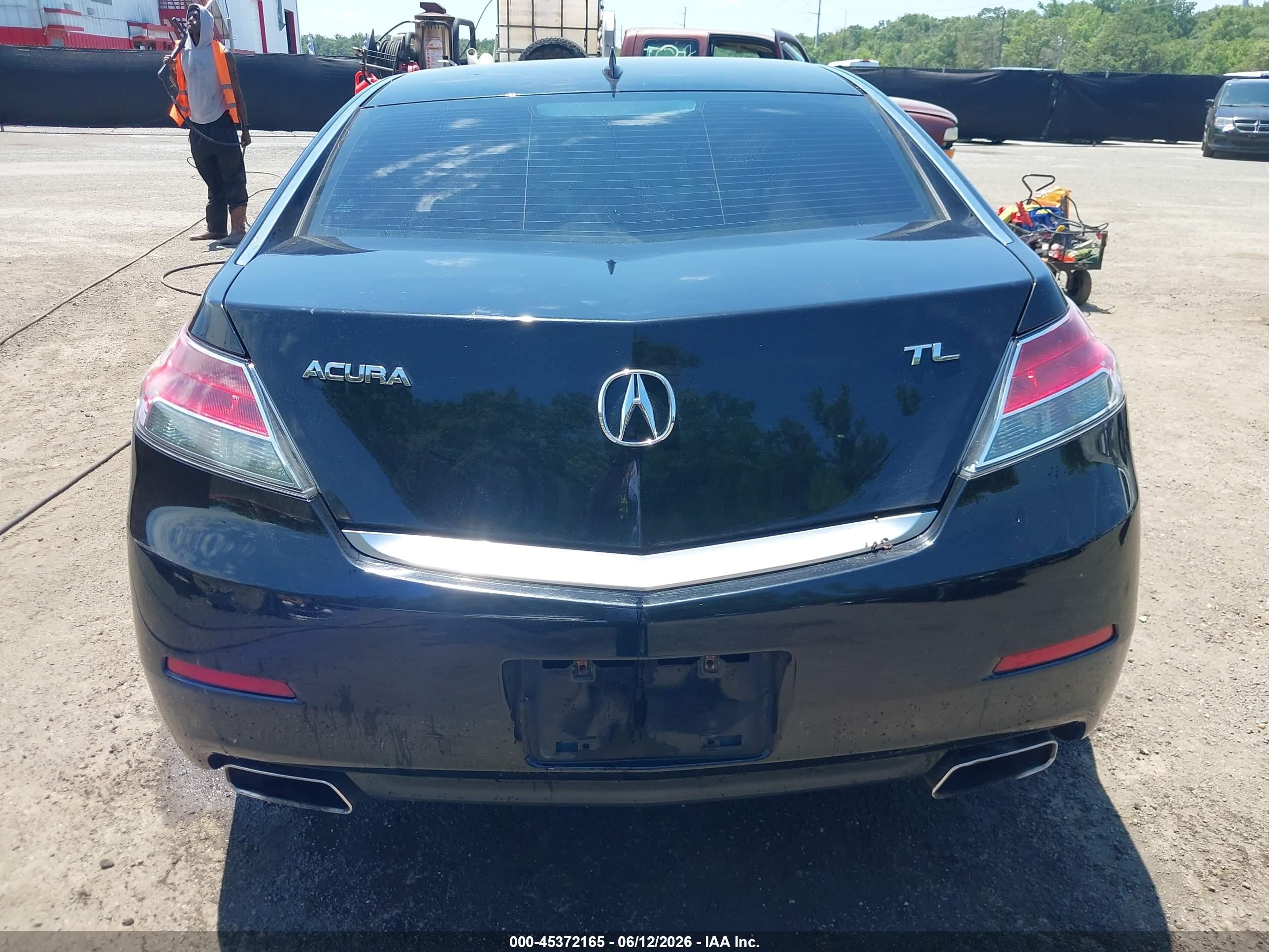 2012 Acura Tl 3.5 Black vin: 19UUA8F26CA014250