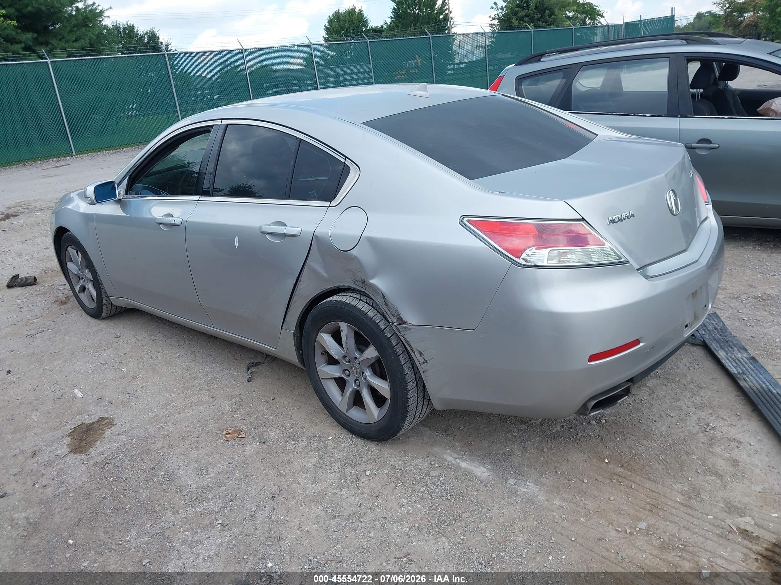 2012 Acura Tl 3.5 Silver vin: 19UUA8F26CA016922