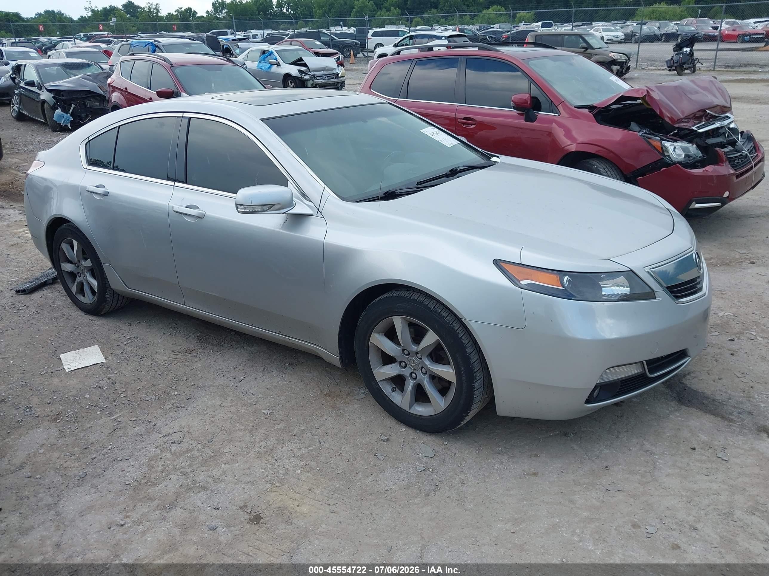 2012 Acura Tl 3.5 Silver vin: 19UUA8F26CA016922