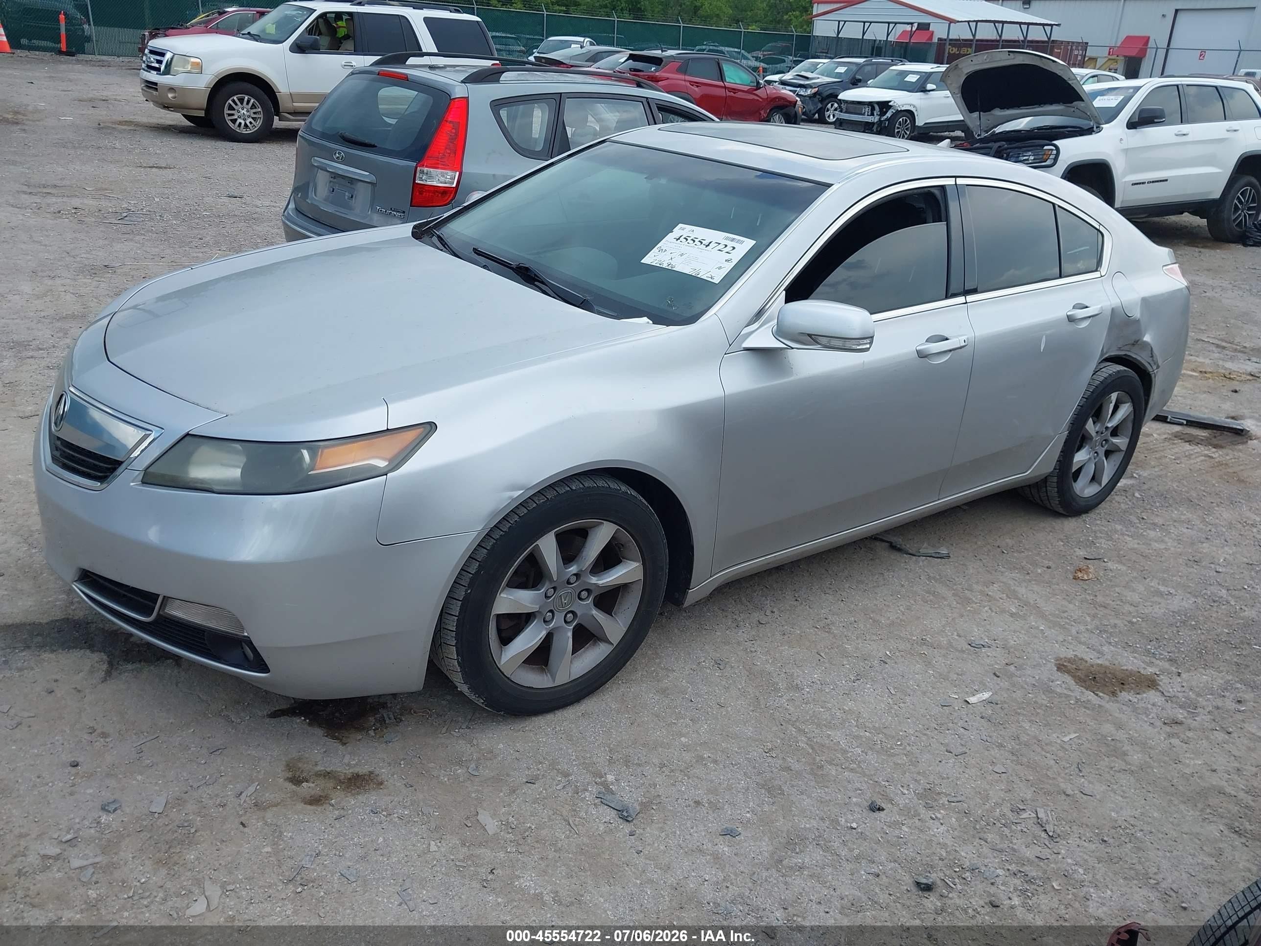 2012 Acura Tl 3.5 Silver vin: 19UUA8F26CA016922